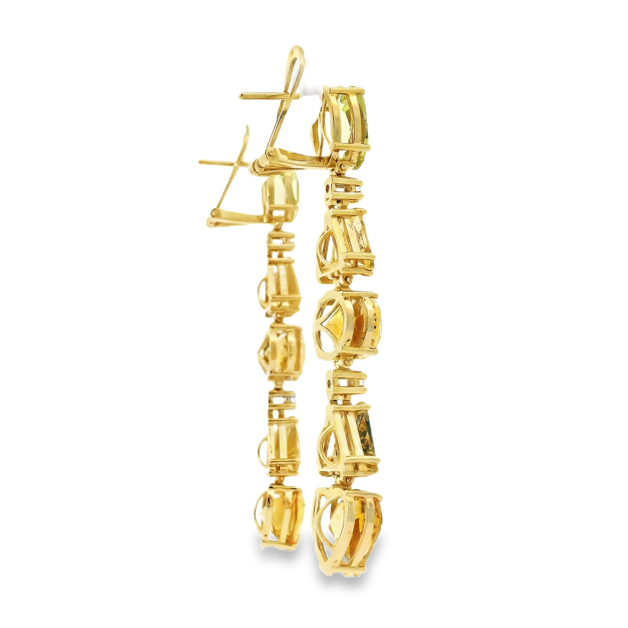 CITRINE SWAY DANGLES EARRINGS