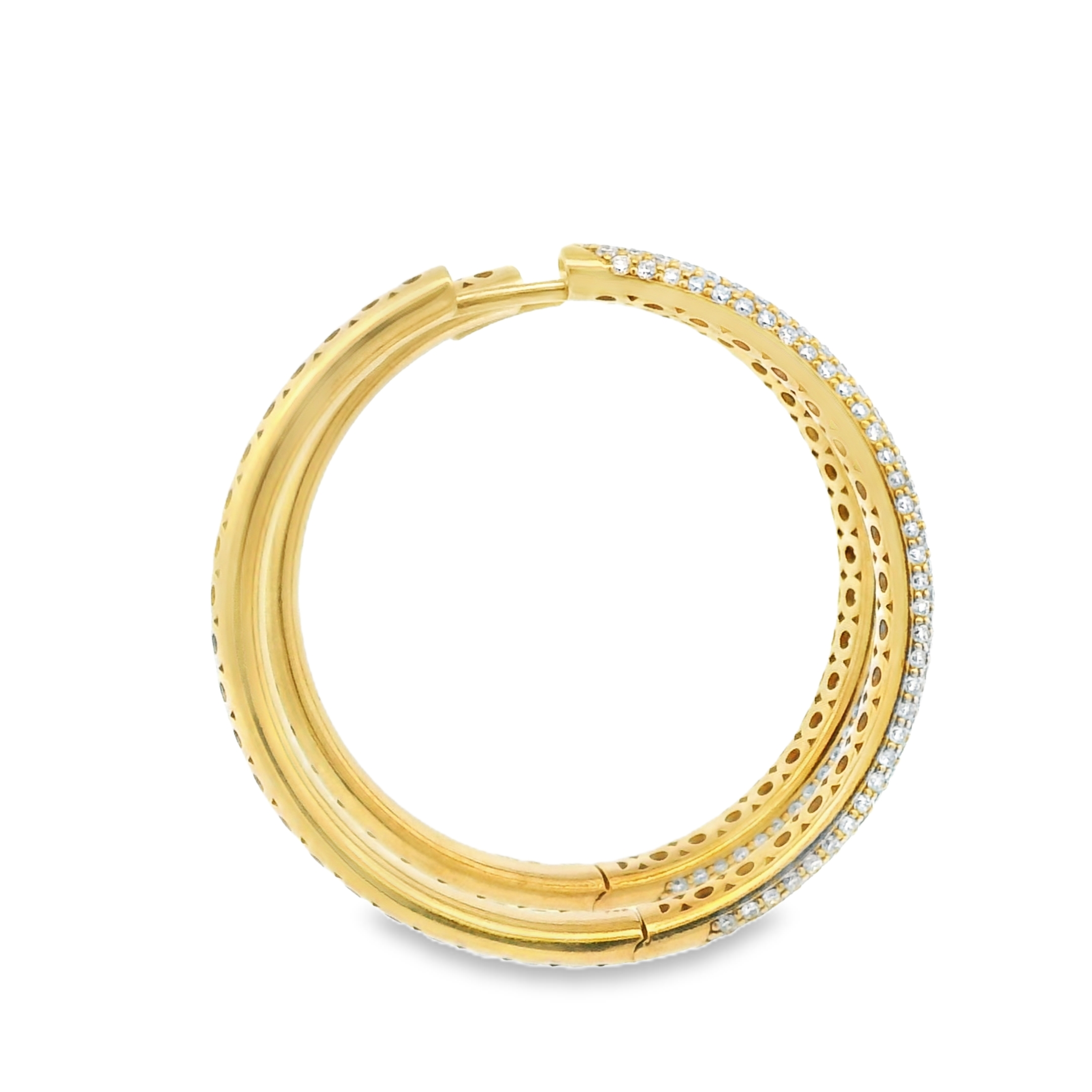DIAMOND PAVE HOOPS
