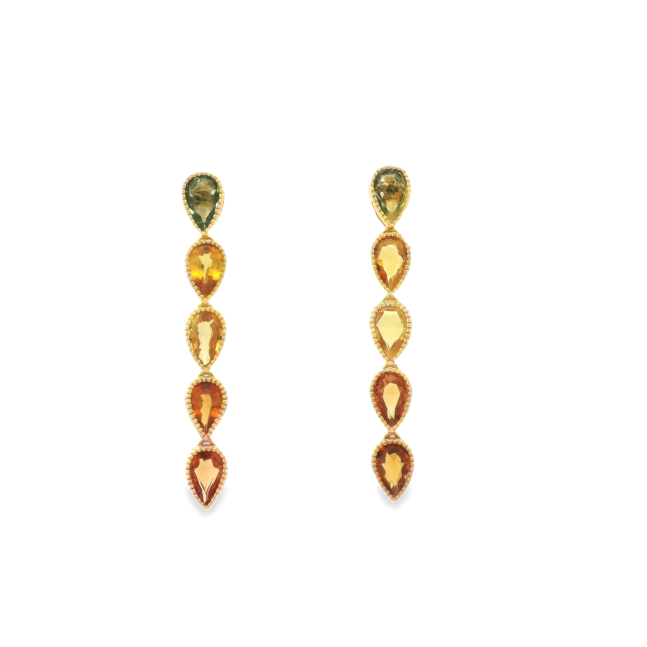SAPPHIRE DROPS LONG EARRINGS