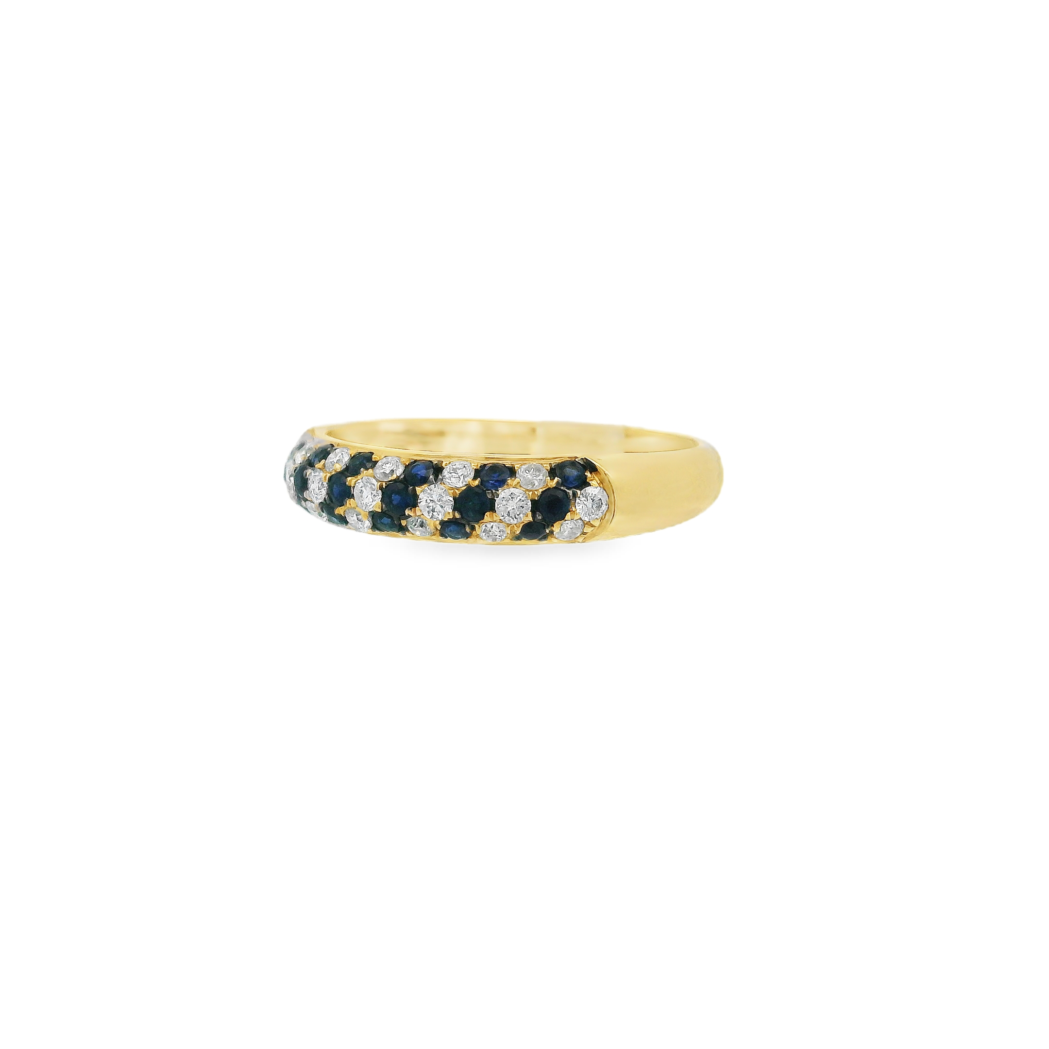 SAPPHIRE SPIRAL BAND