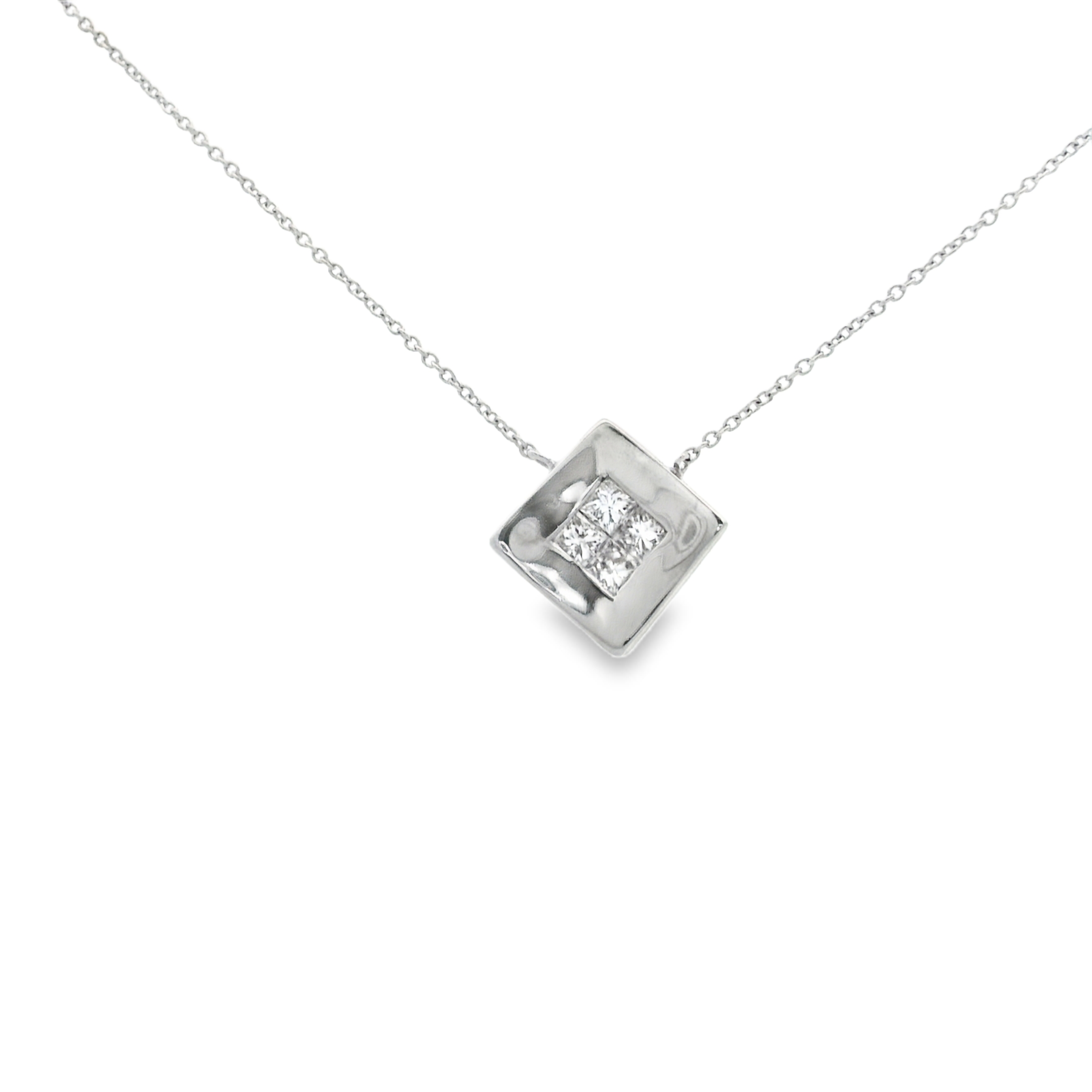 DIAMOND SQUARED NECKLACE