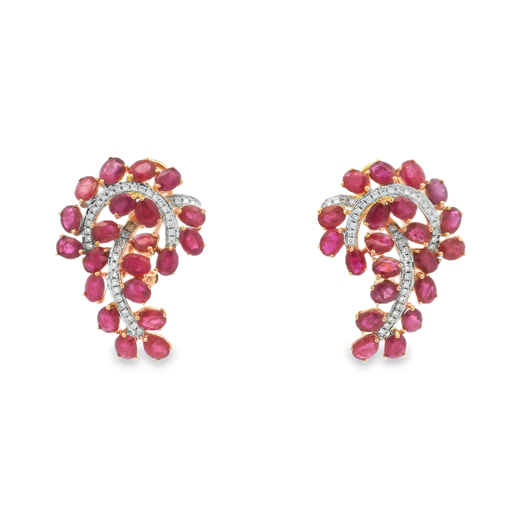 RUBY SWIRL EARRINGS