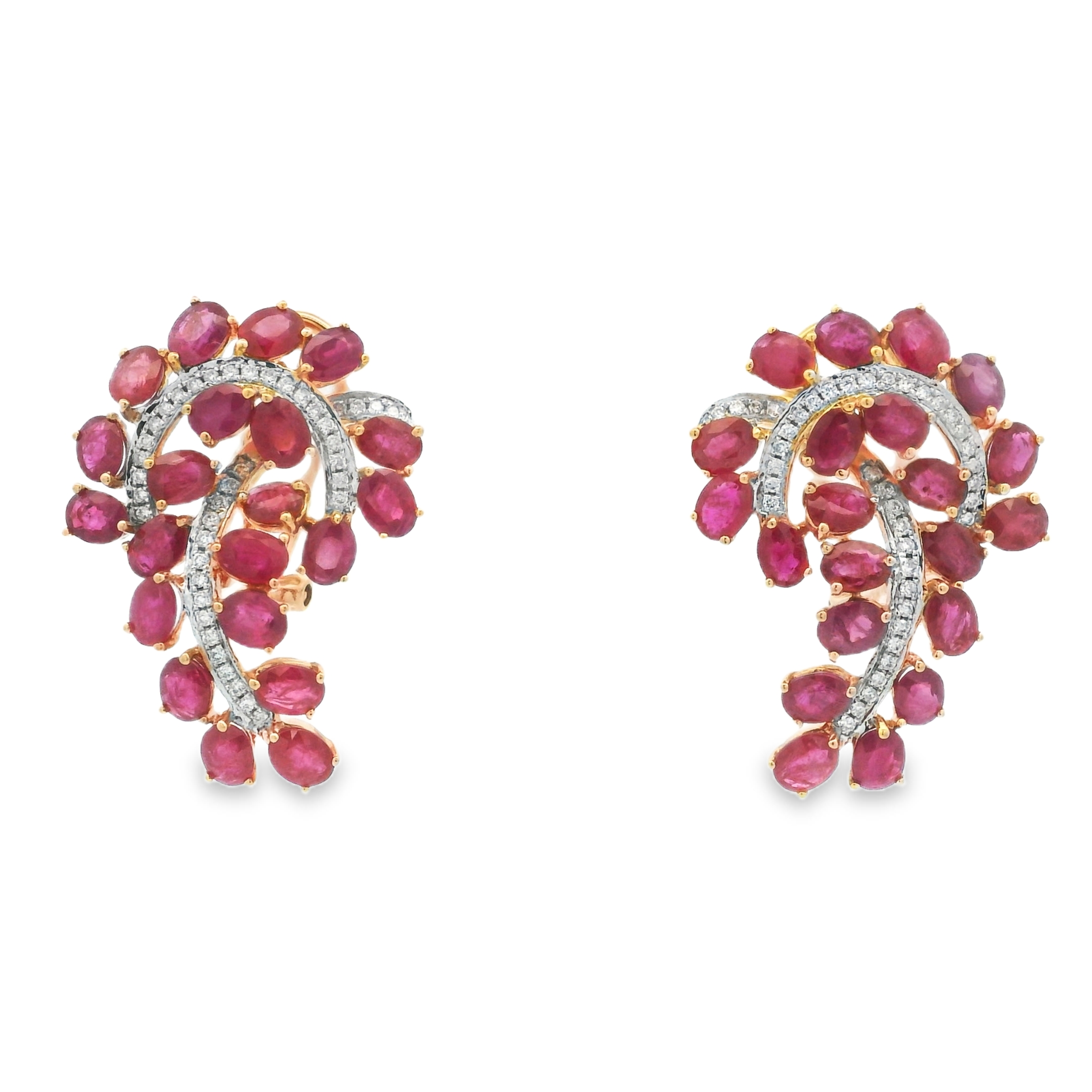 RUBY SWIRL EARRINGS
