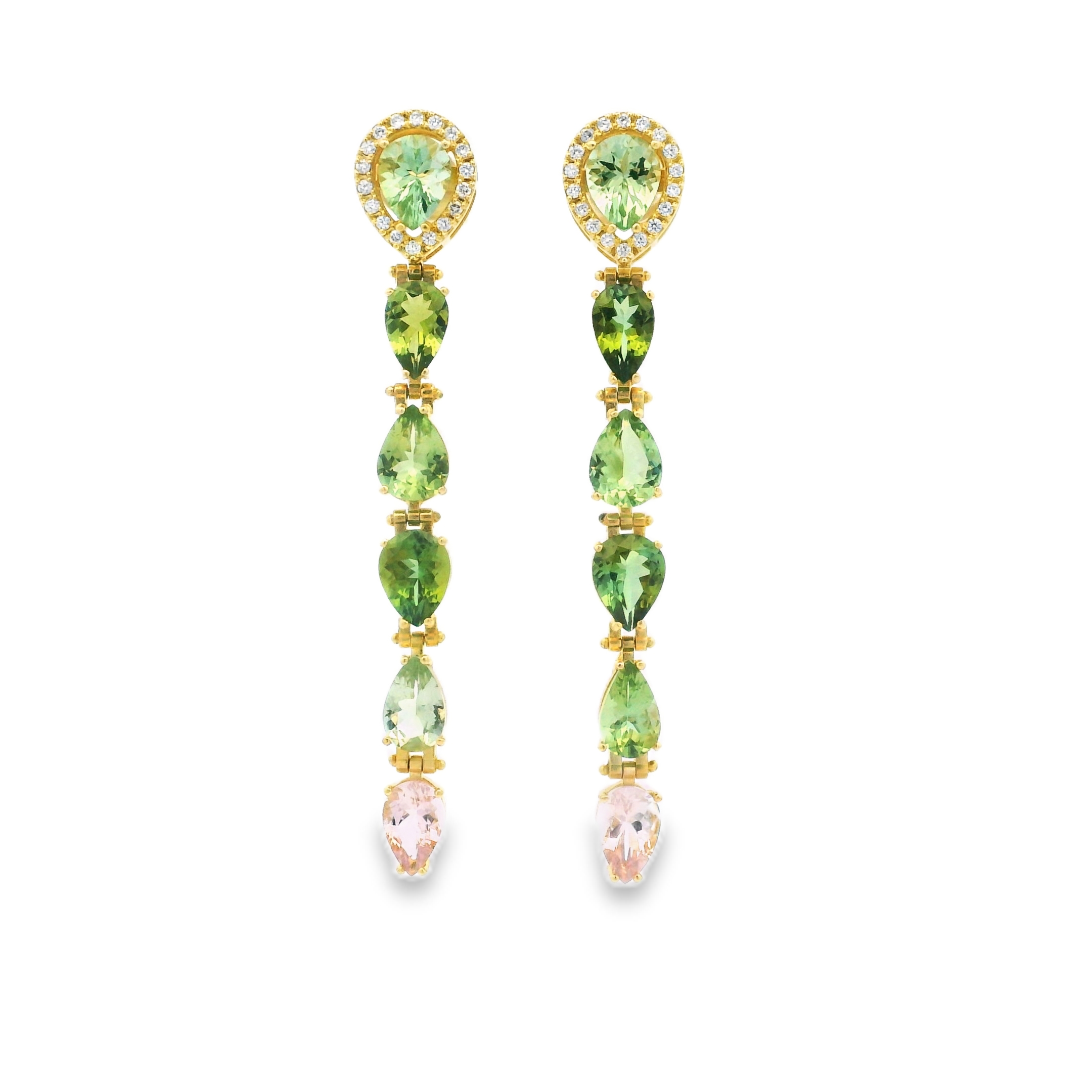 TOURMALINE LONG EARRINGS
