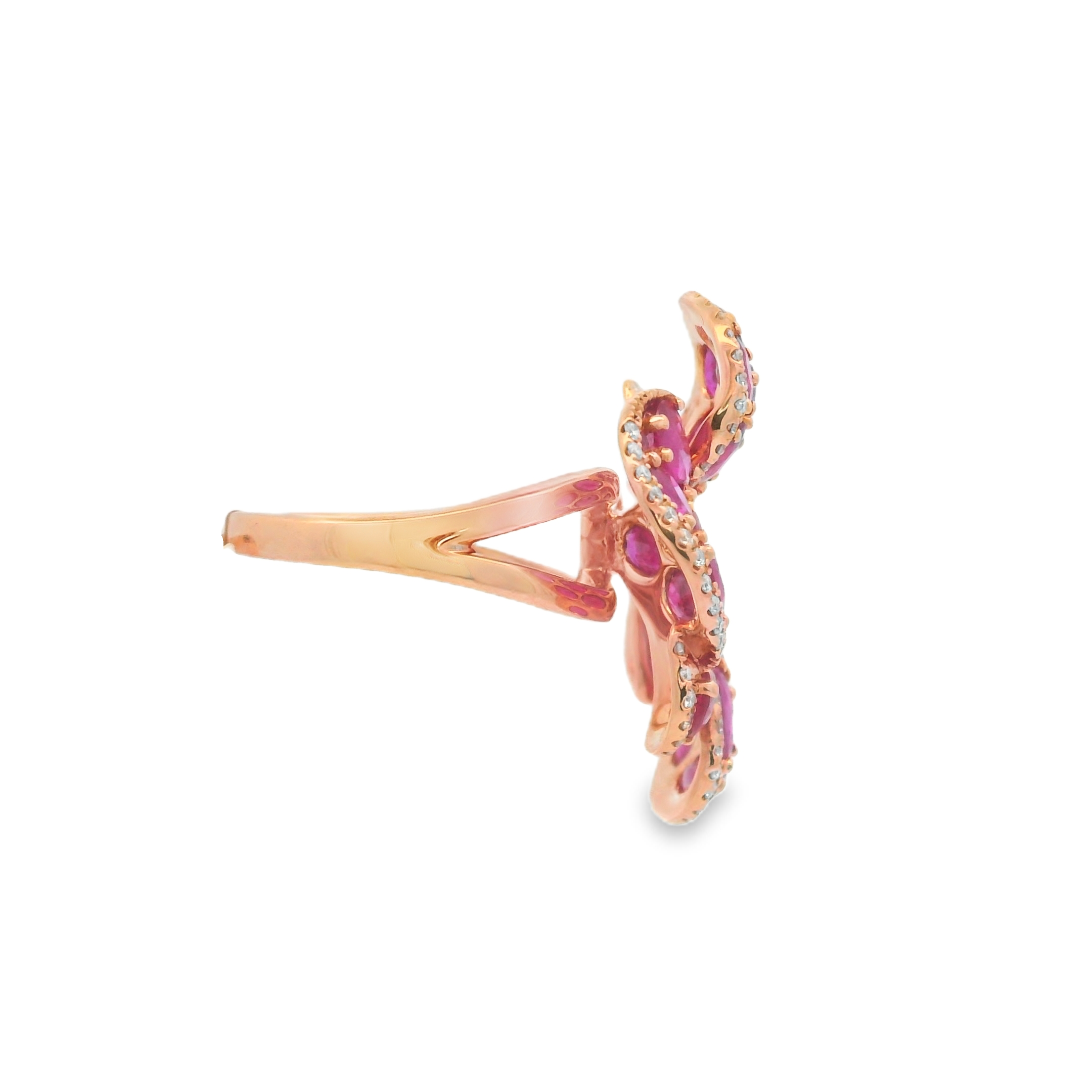 FLOWER RUBY RING