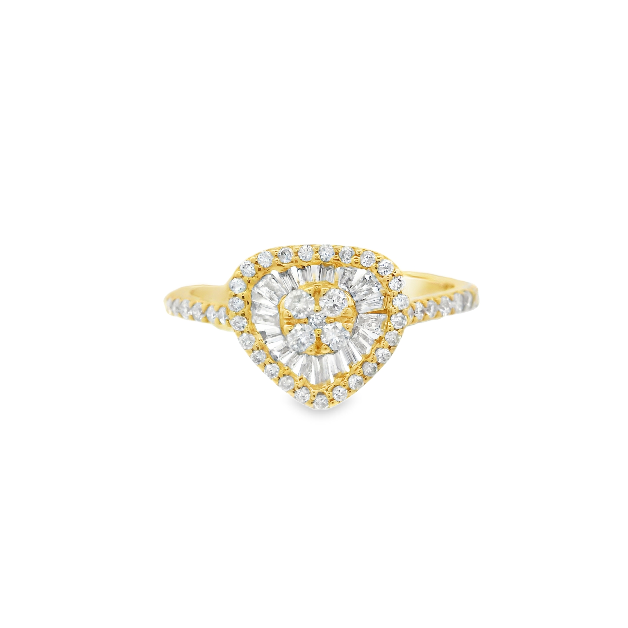 BAGUETTE HEART RING