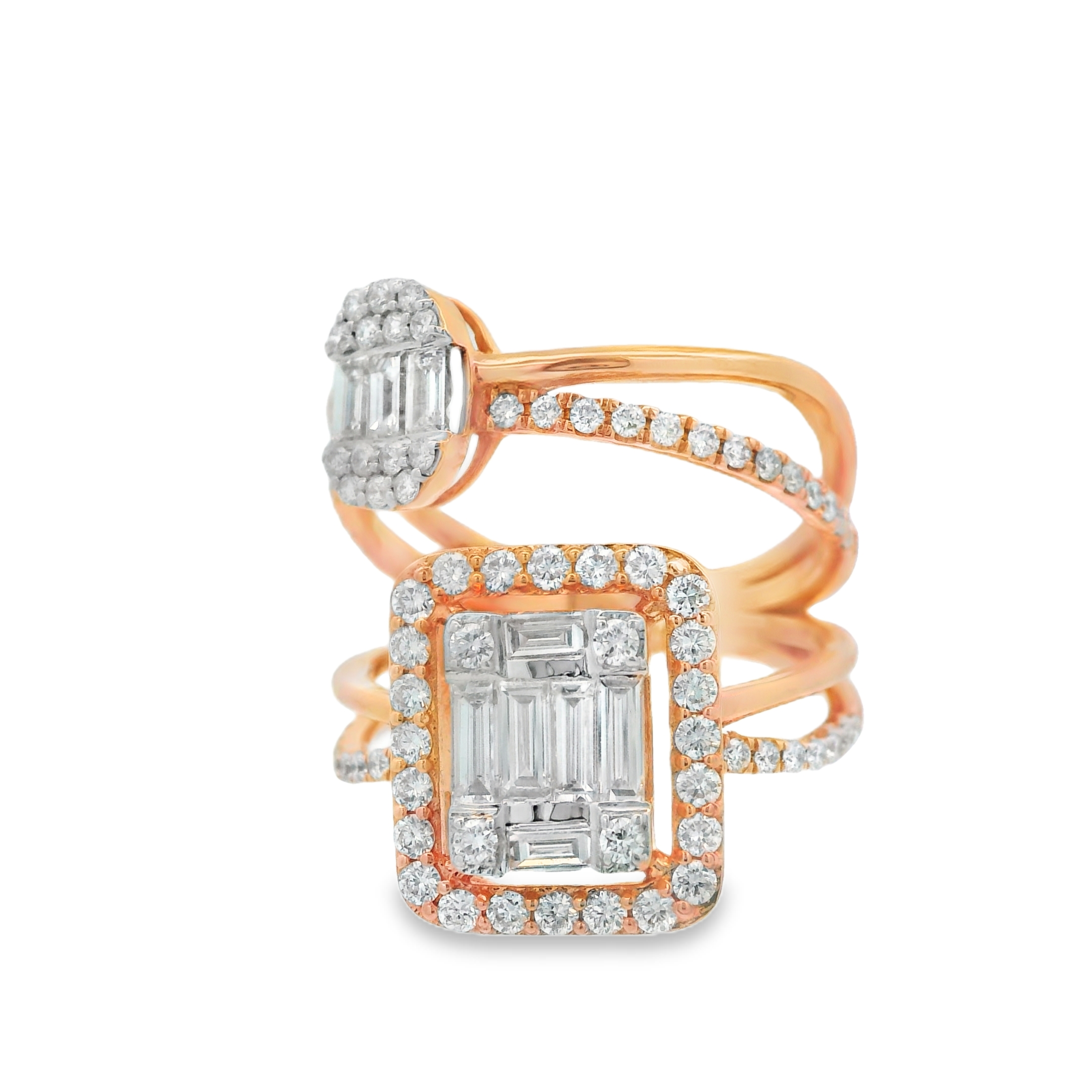 DUO BAGUETTE RING
