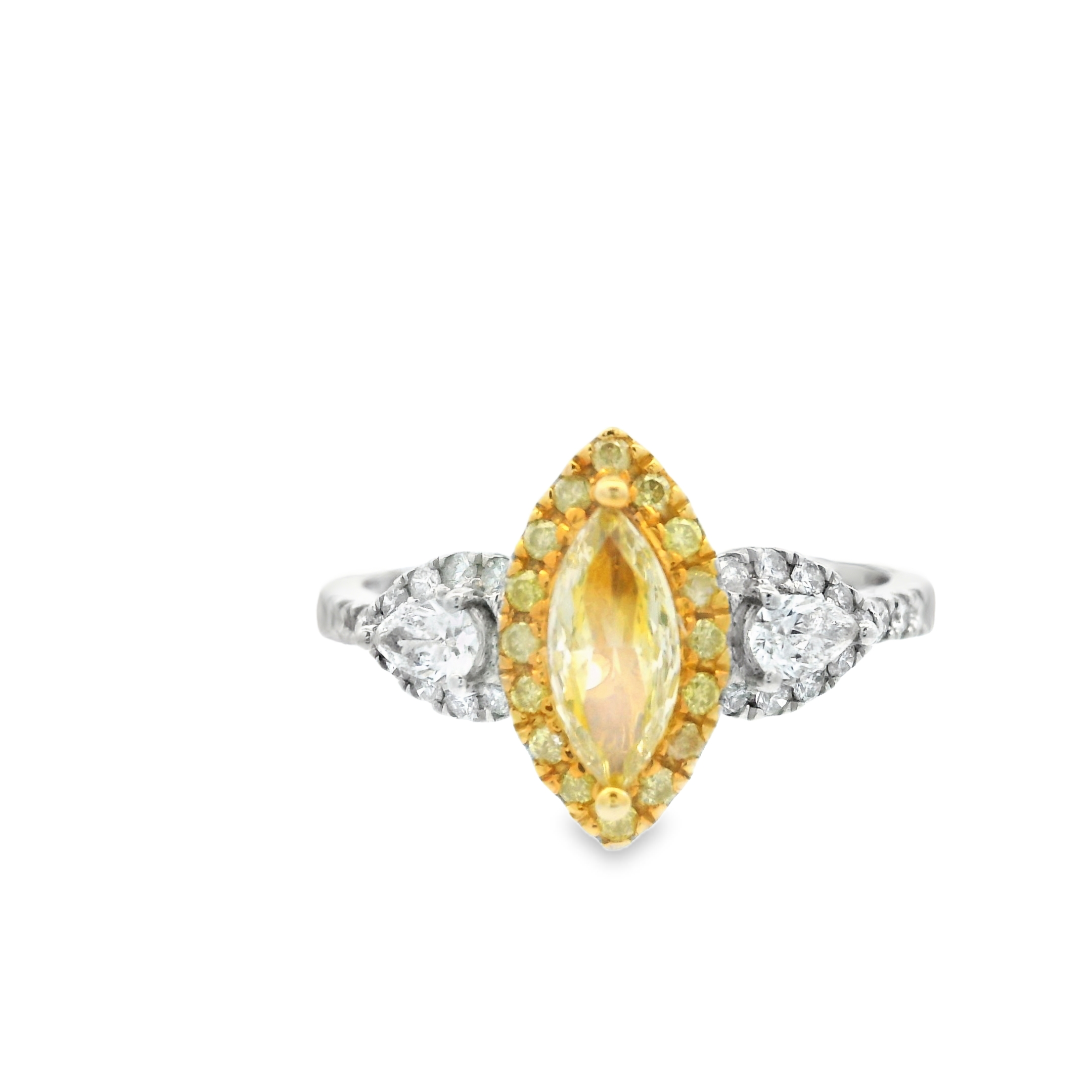 YELLOW MARQUISE DIAMOND RING