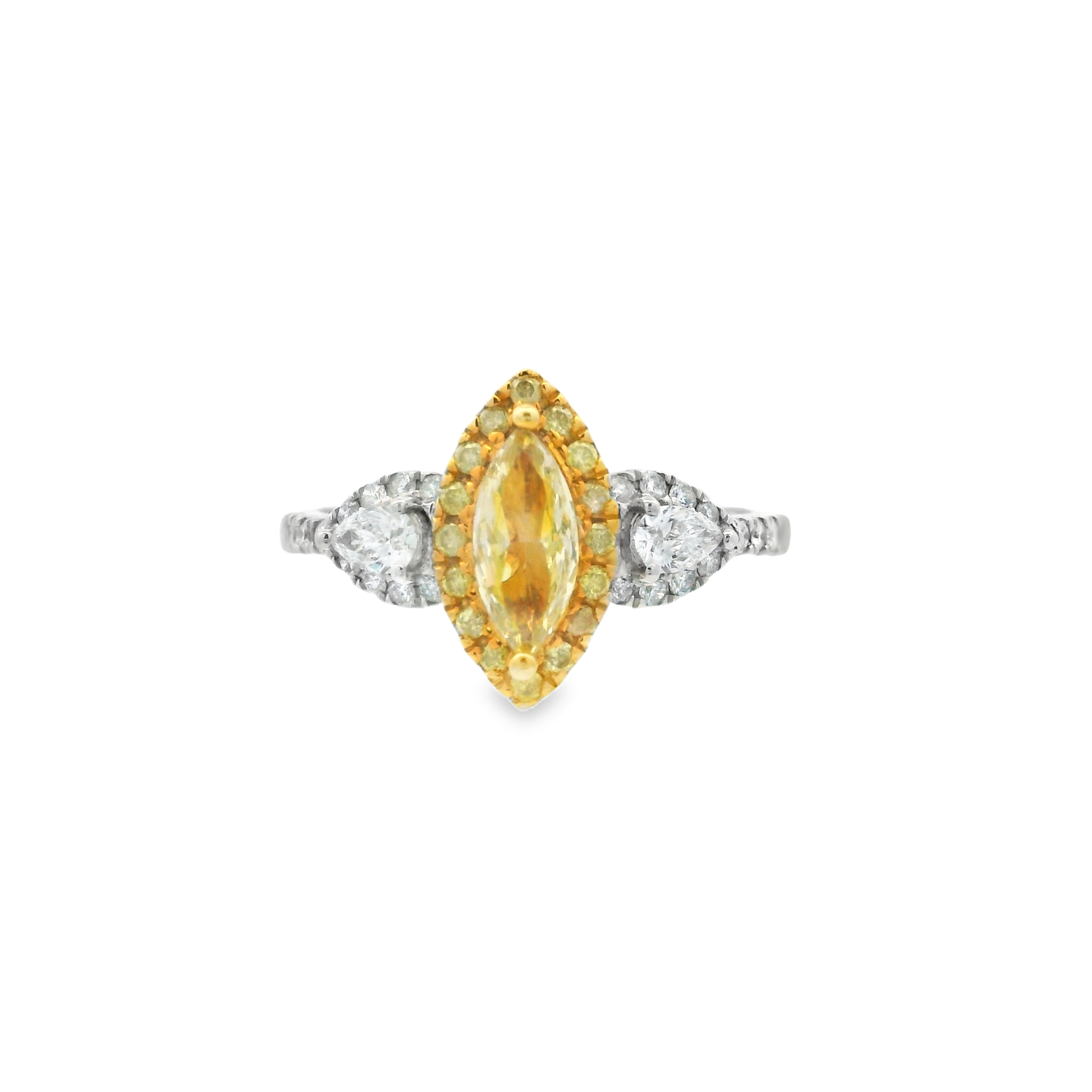 YELLOW MARQUISE DIAMOND RING
