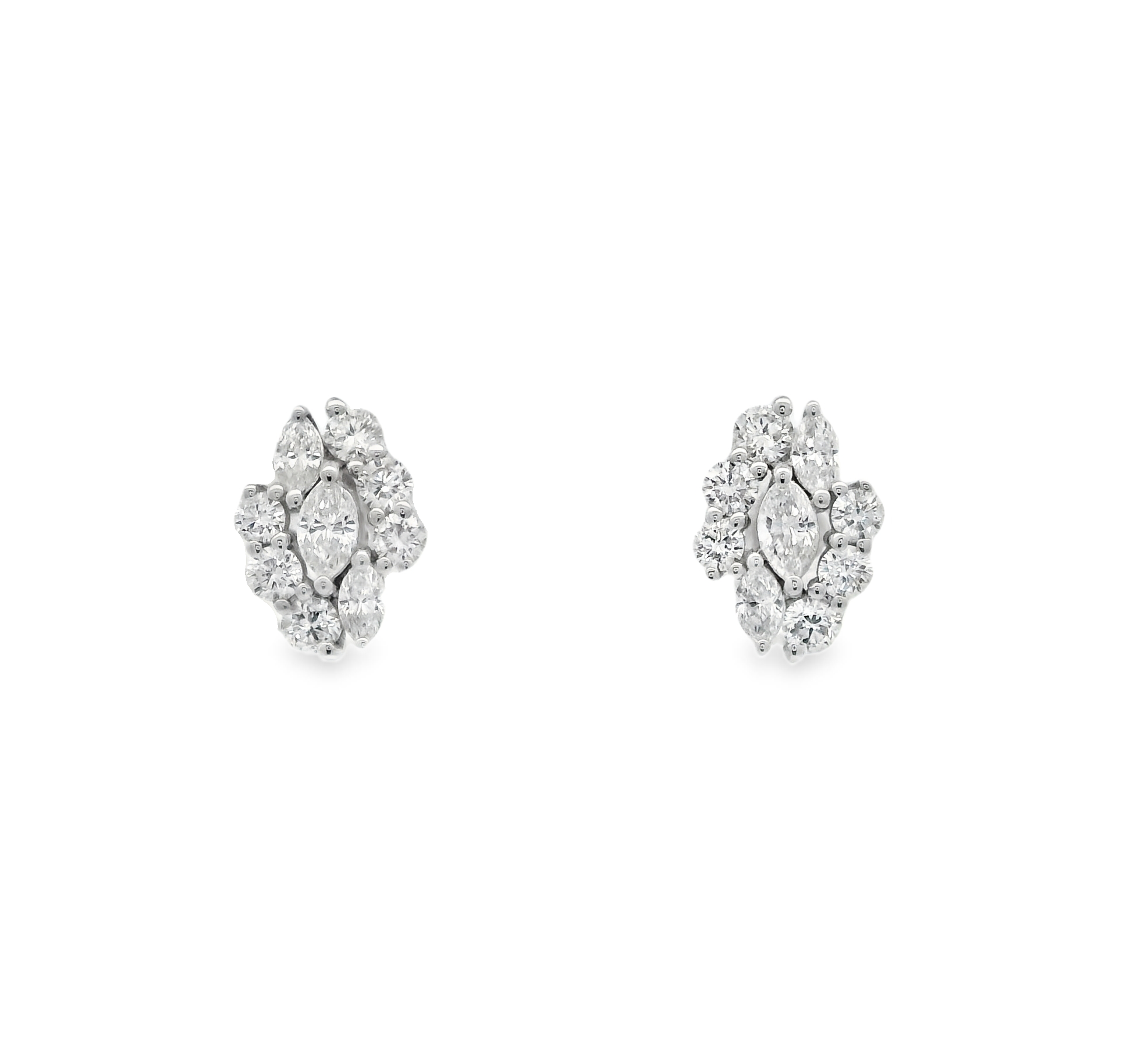 RHOMBUS DIAMOND STUDS