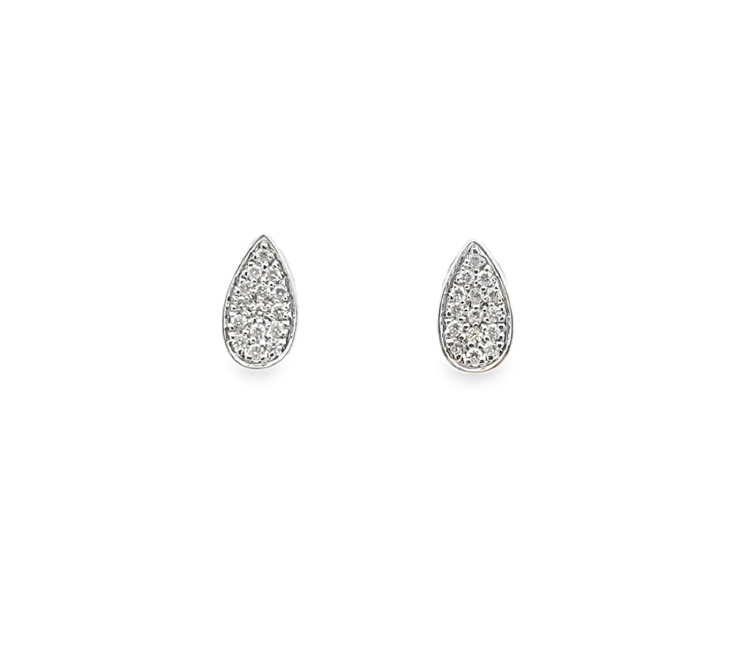 TEAR-DROP DIAMOND STUDS