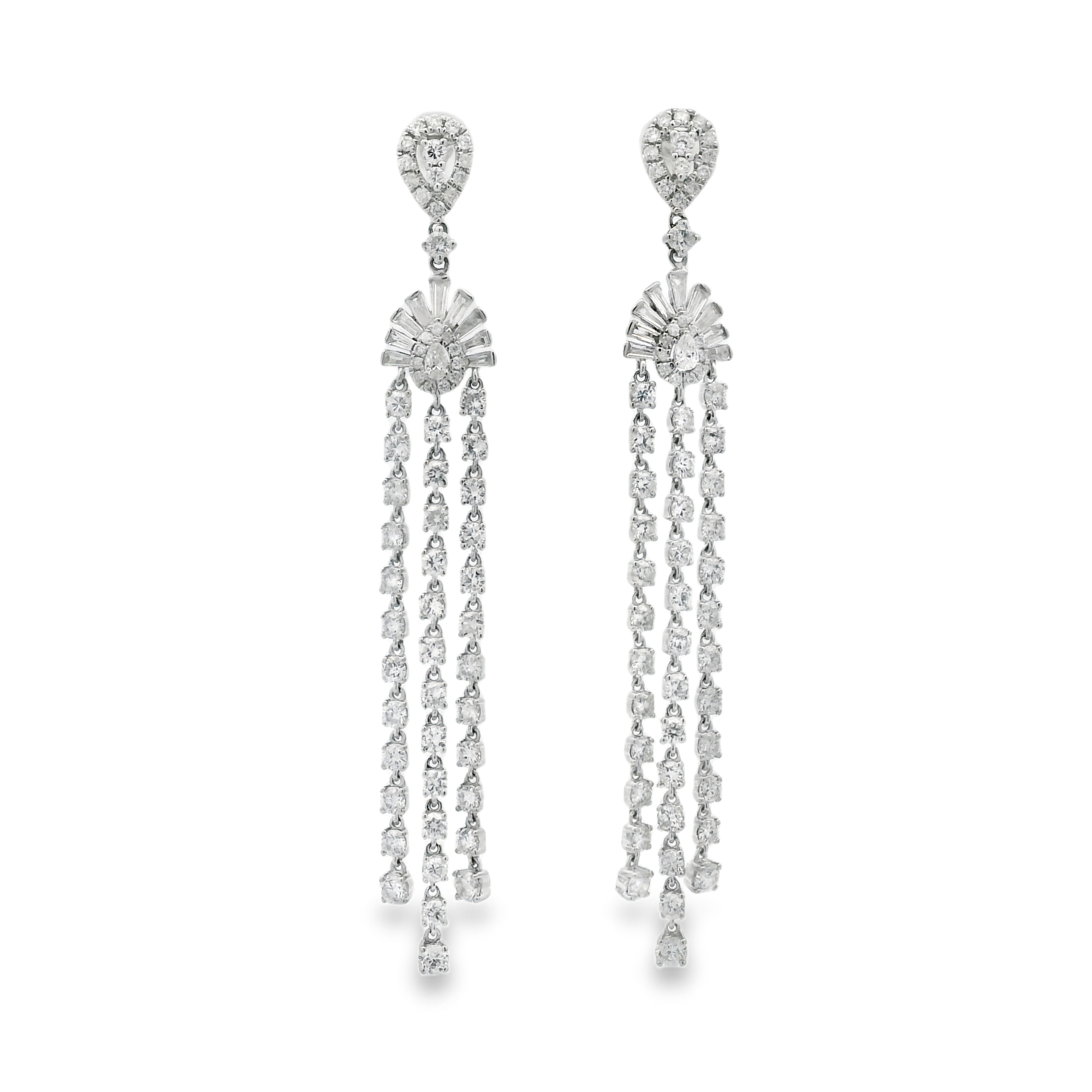 CHANDELIER DIAMOND DANGLE EARRINGS