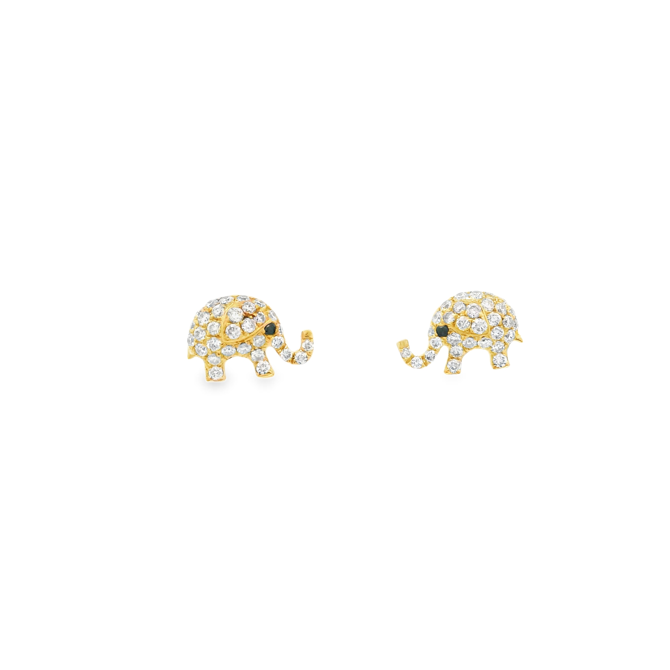 ROSE GOLD ELEPHANTS WITH DIAMONDS