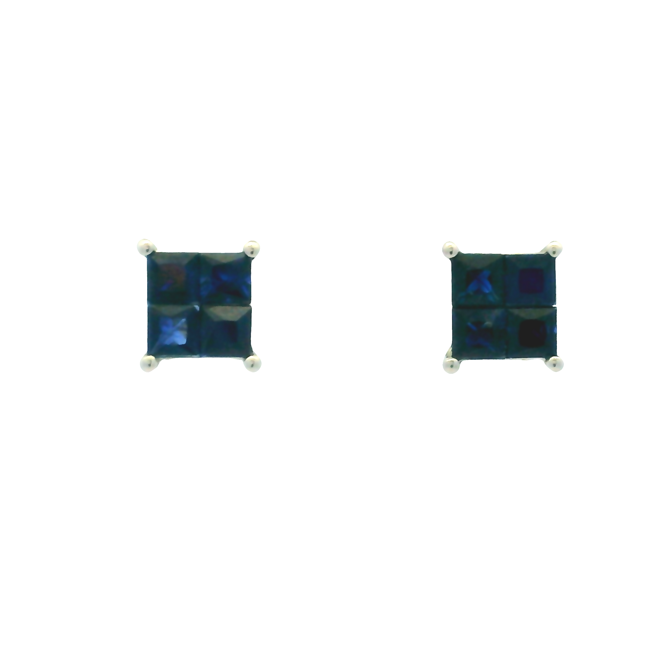 SQUARE SAPPHIRES STUDS