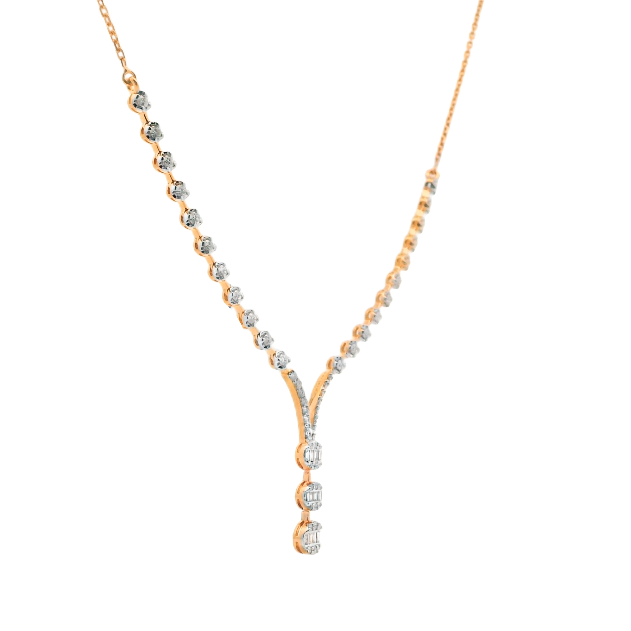 ROSE LONG DIAMOND NECKLACE