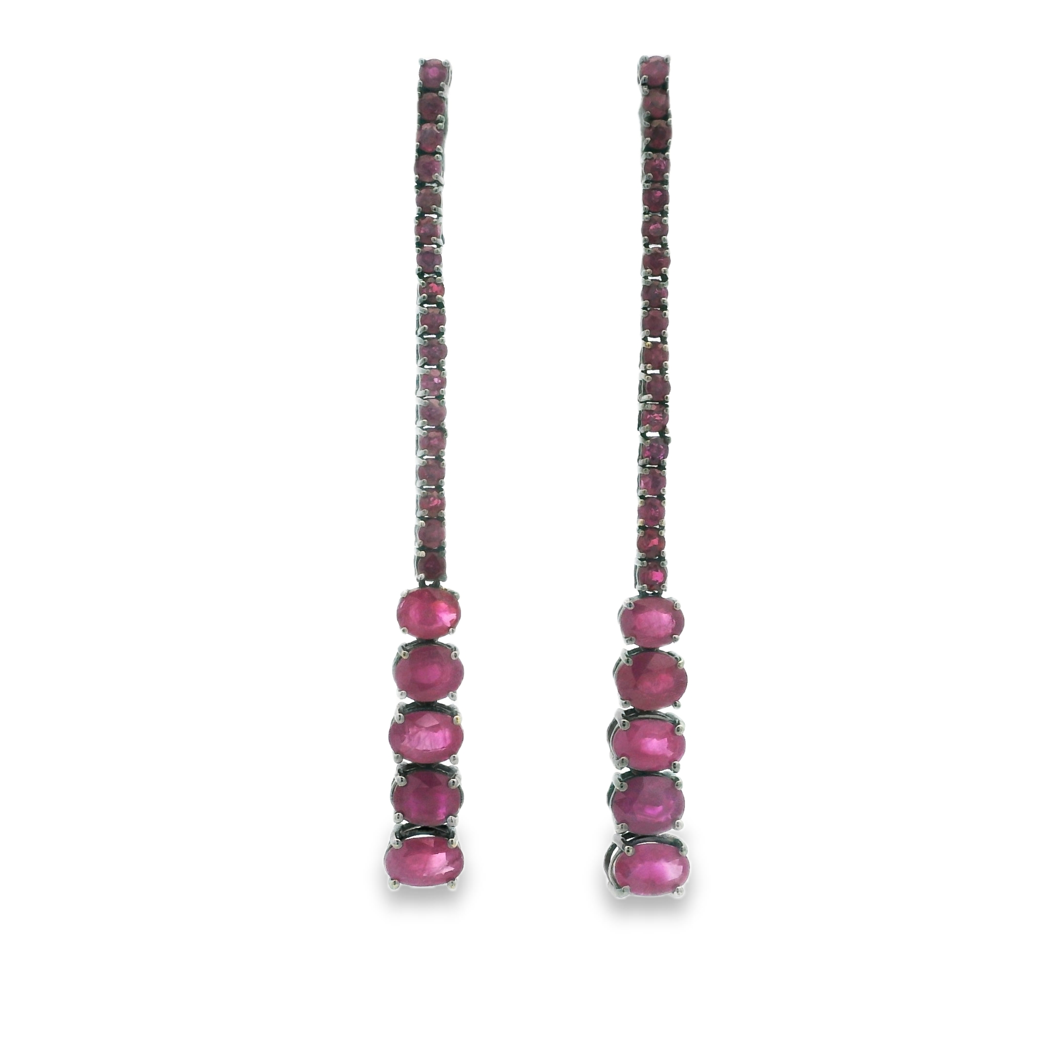 LONG RUBY EARRING