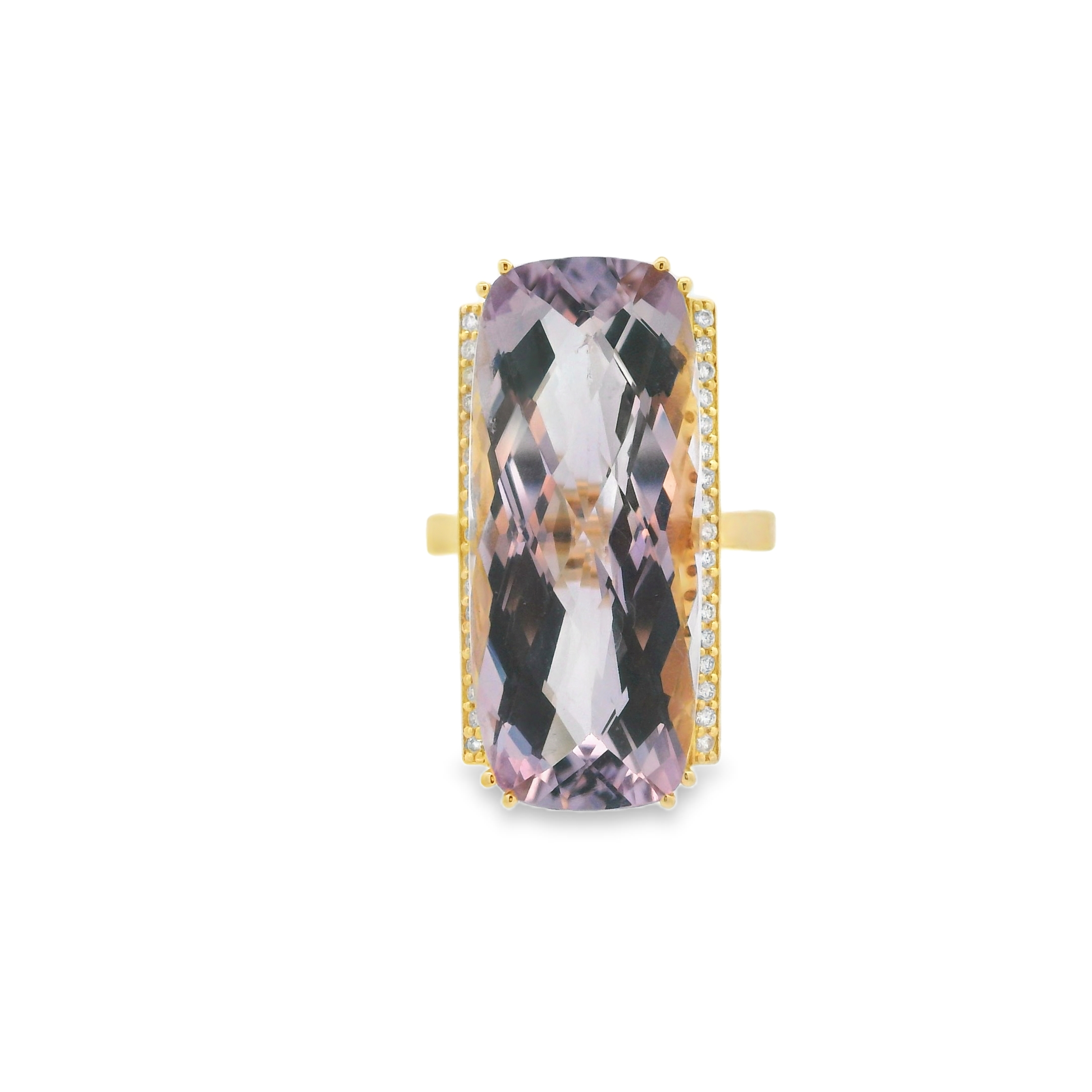 LAVENDER SKYLINE COCKTAIL RING