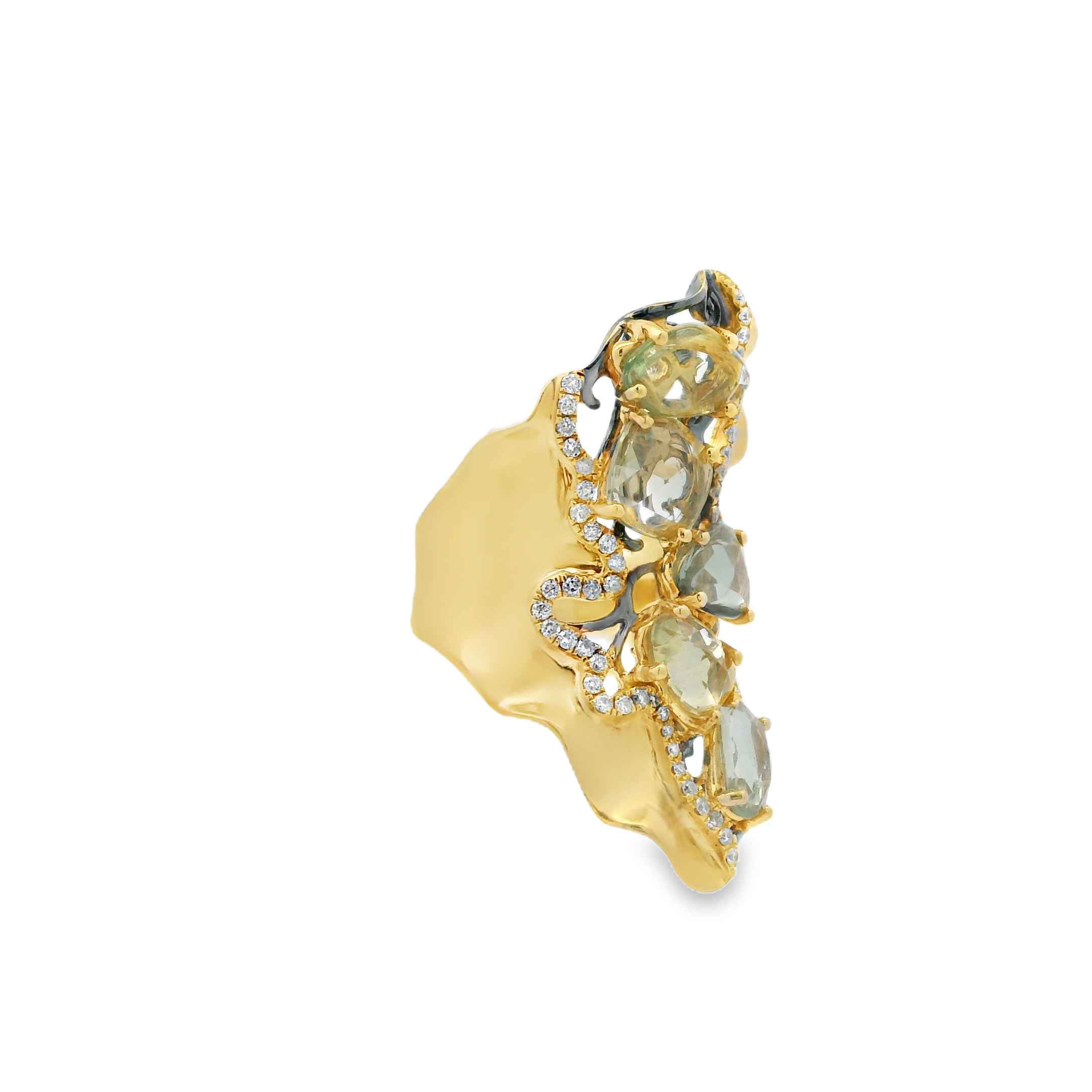 SAPPHIRE WEB YELLOW RING
