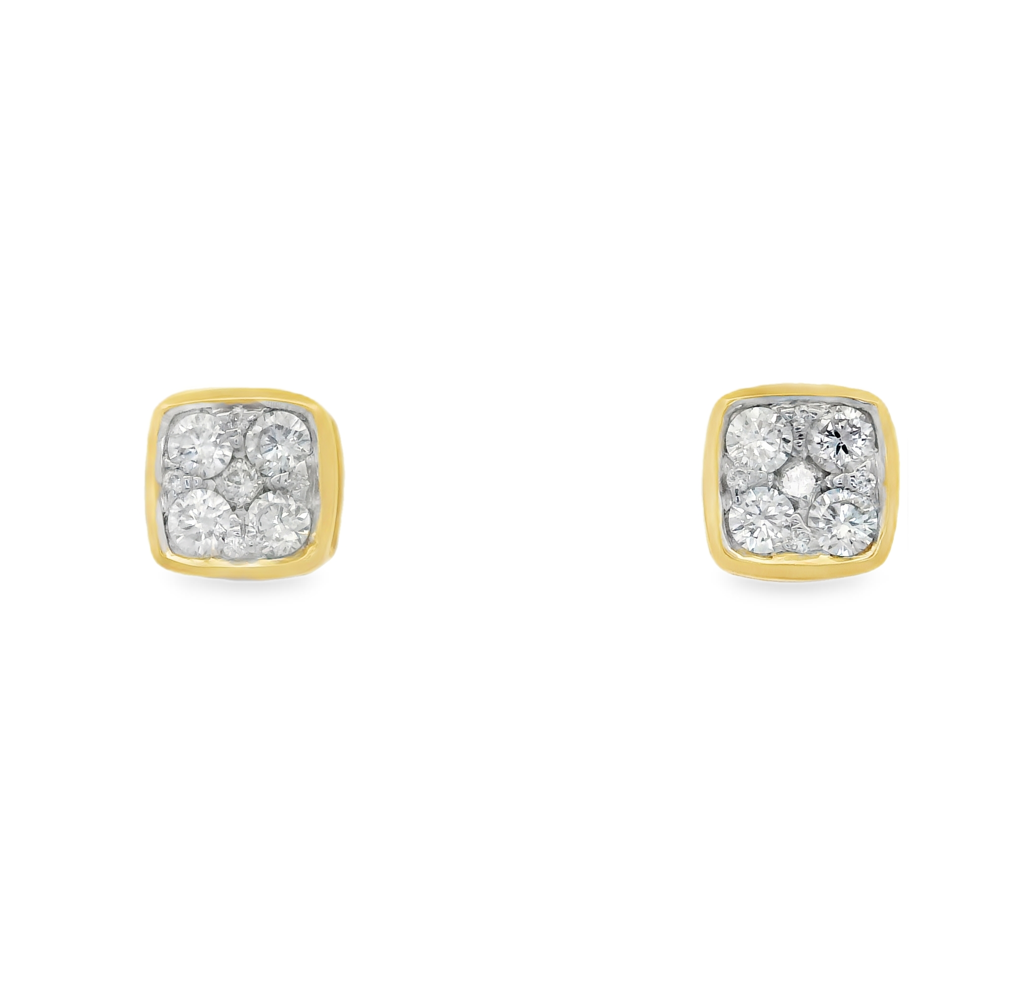 GOLDEN DIAMOND STUDS