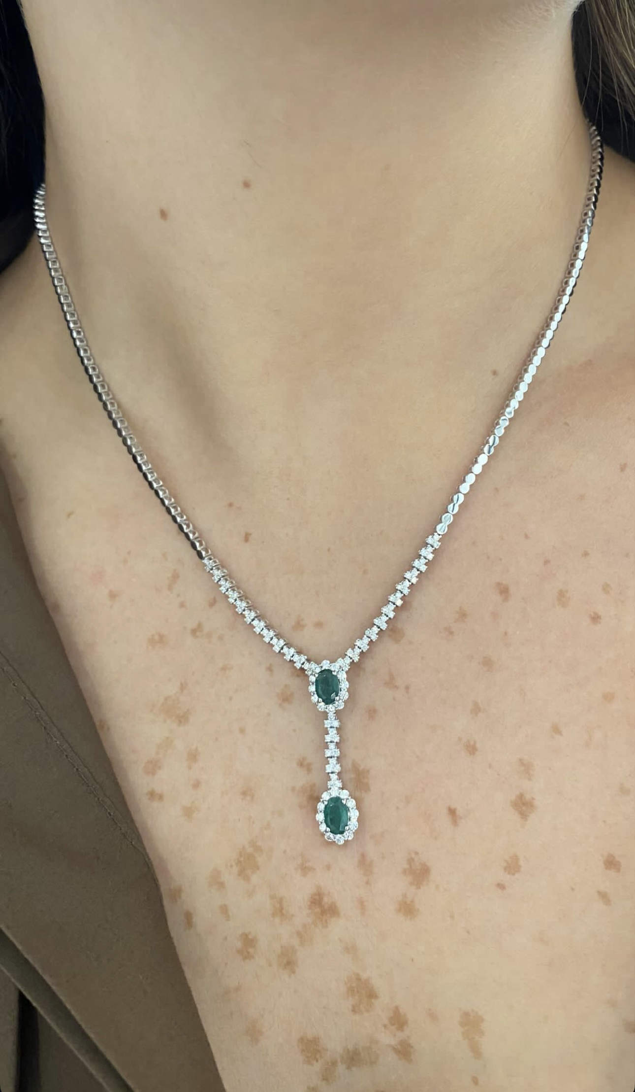 EMERALD DROP NECKLACE