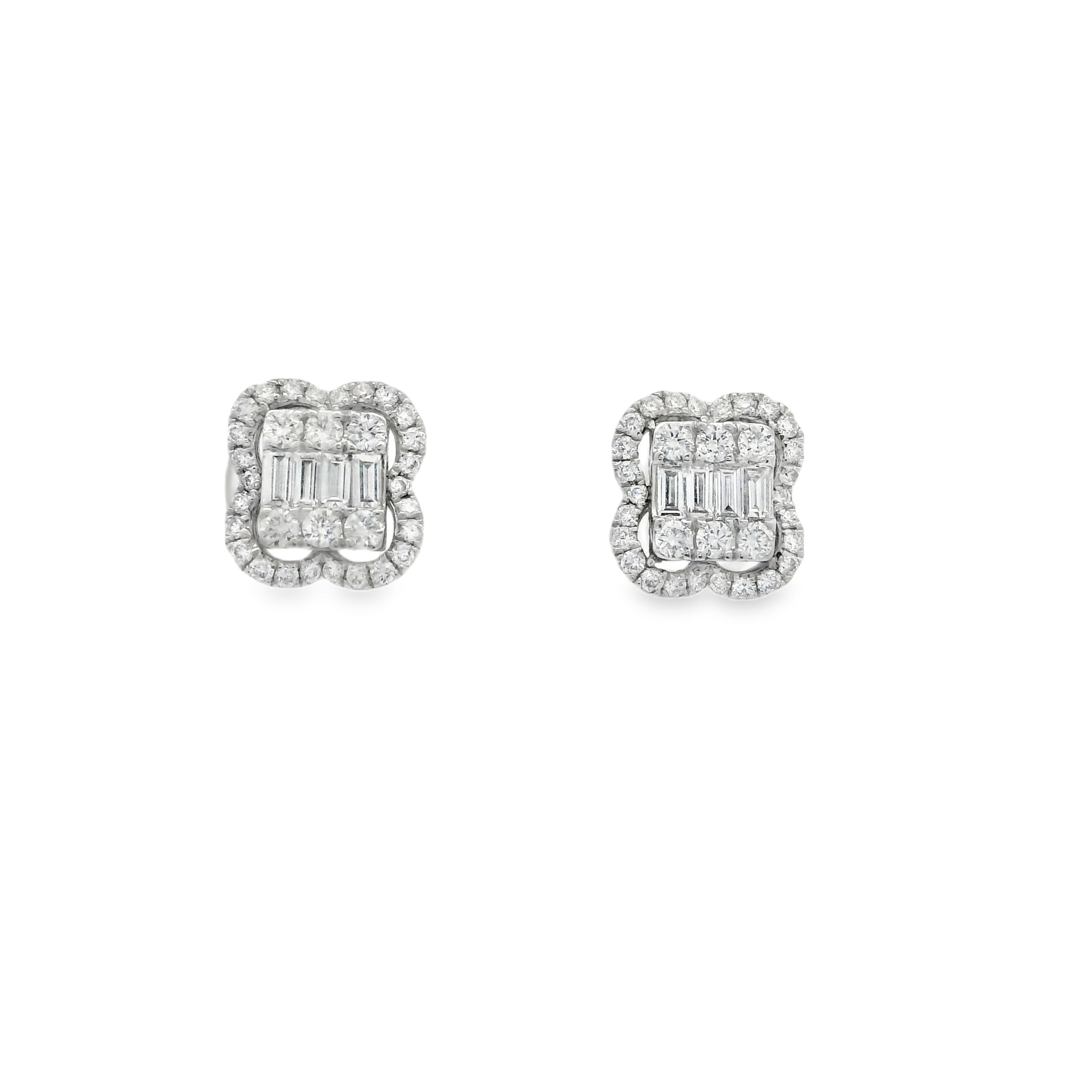 BAGUETTE DIAMOND STUDS