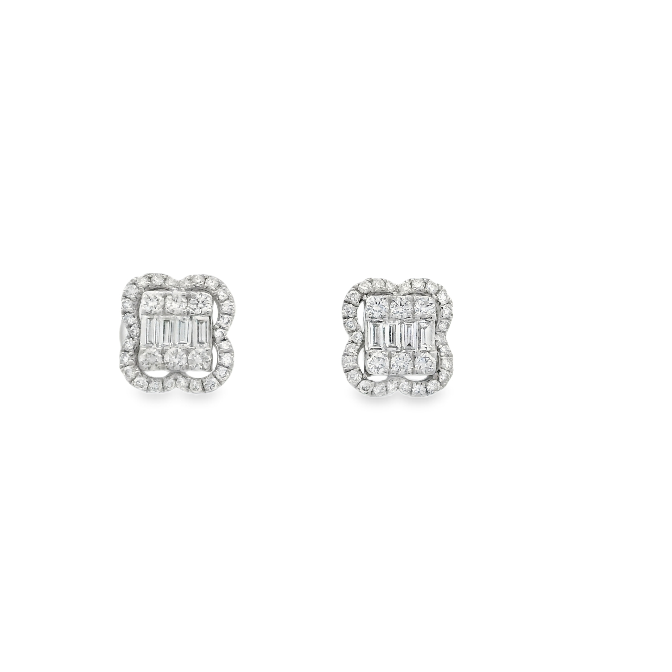 BAGUETTE DIAMOND STUDS