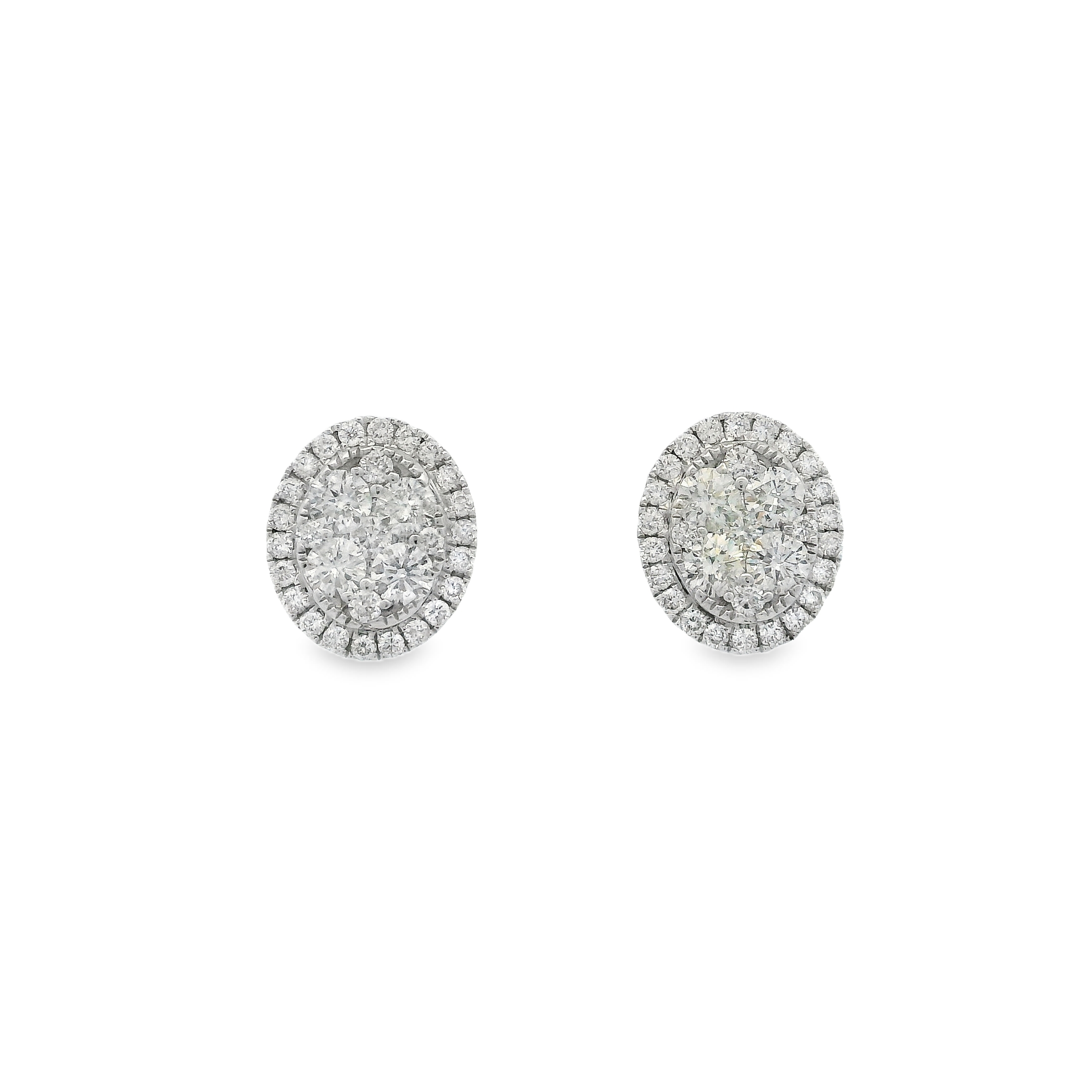 OVAL DIAMOND STUDS