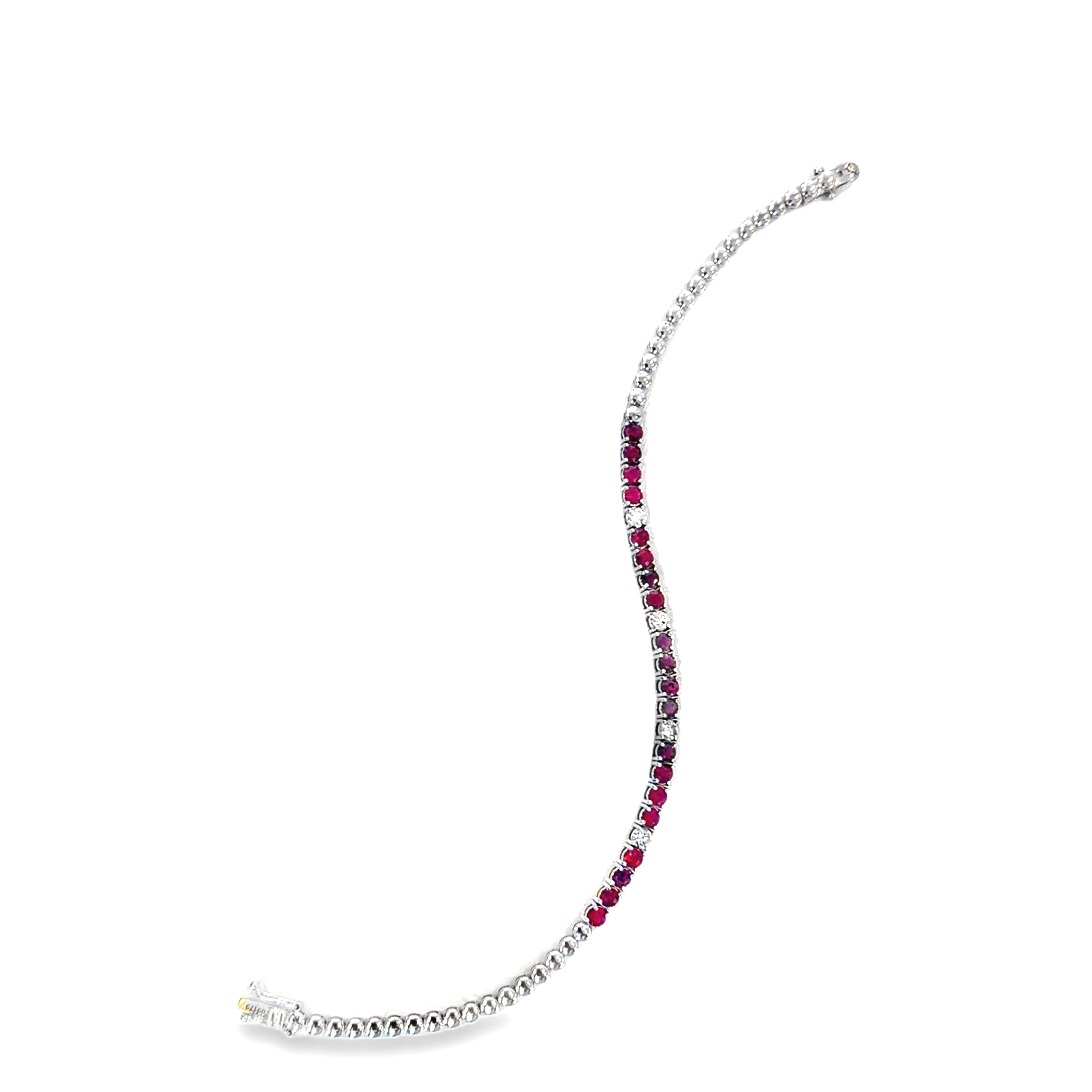 RUBY AND DIAMOND TENNIS BRACELET