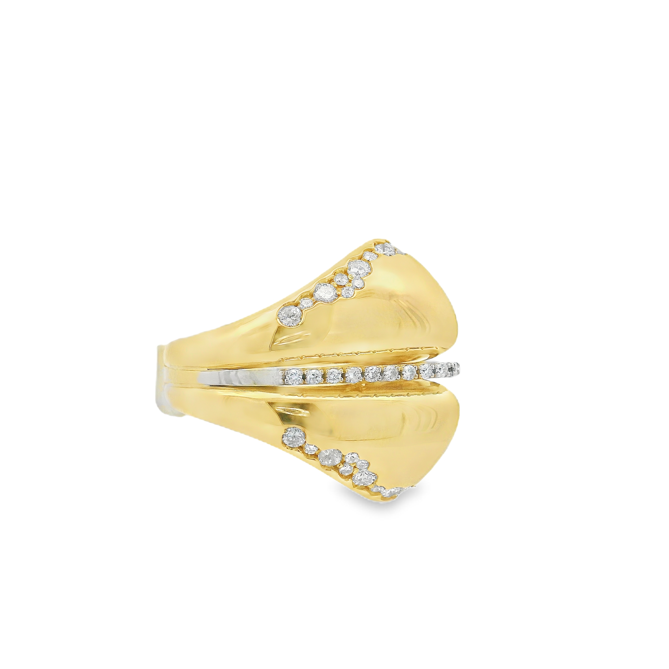 CHUNKY GOLDEN DIAMOND RING