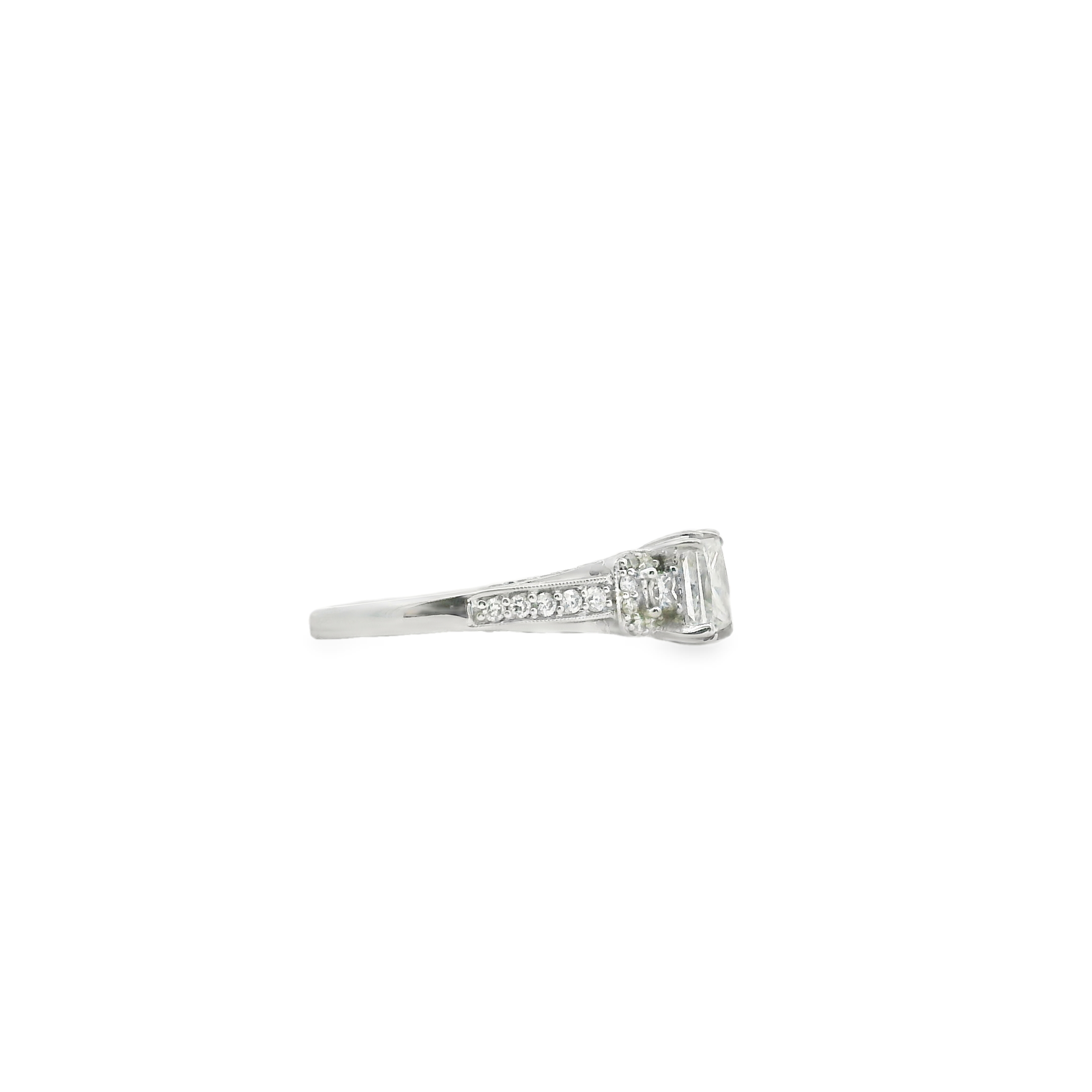SOLITAIRE RADIANT DIAMOND ENGAGEMENT RING