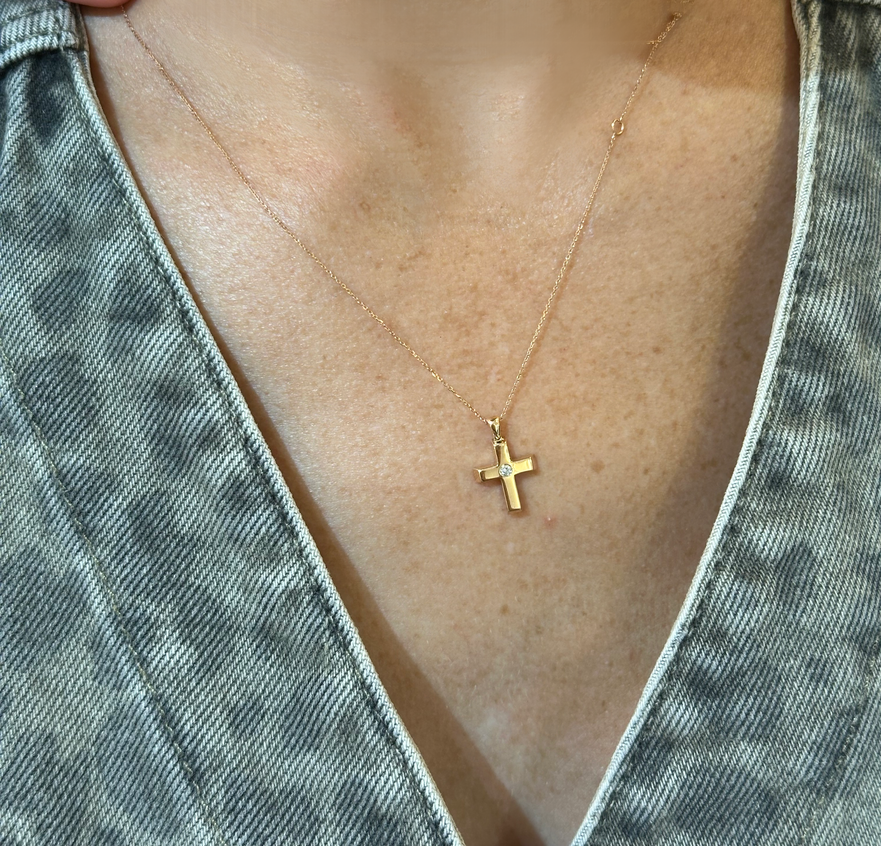 ROSE GOLD CROSS