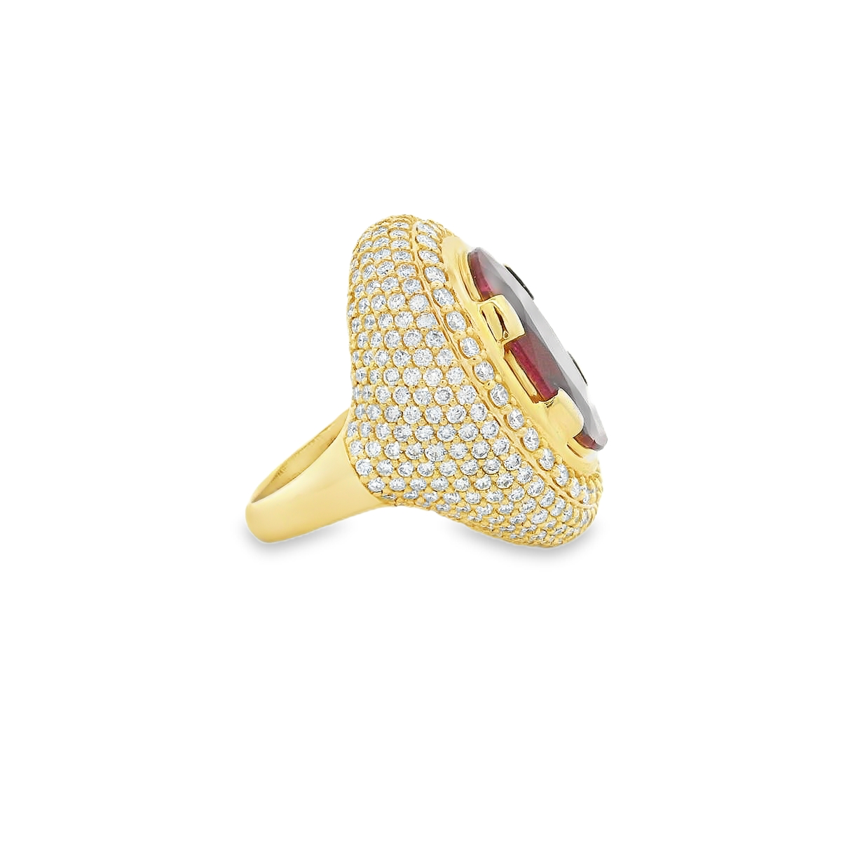 OVAL RUBY STATEMENT RING
