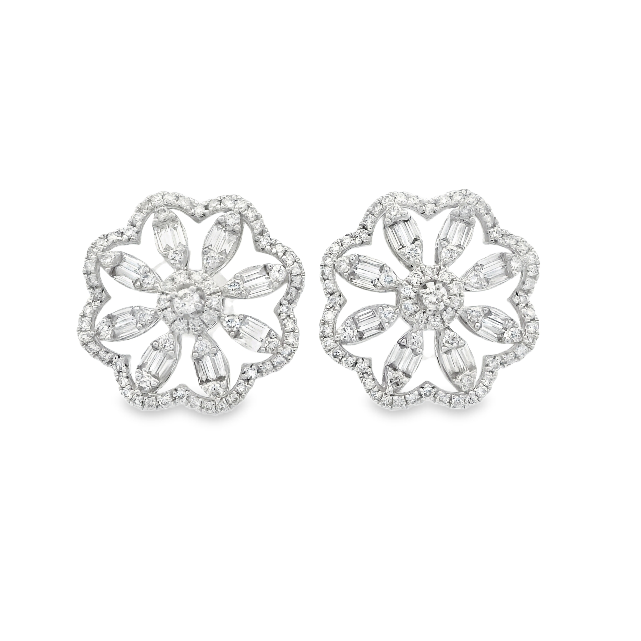 FLOWER DIAMOND EARRINGS
