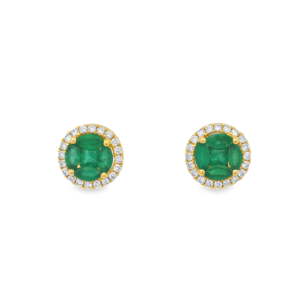 SMALL EMERALD STUDS