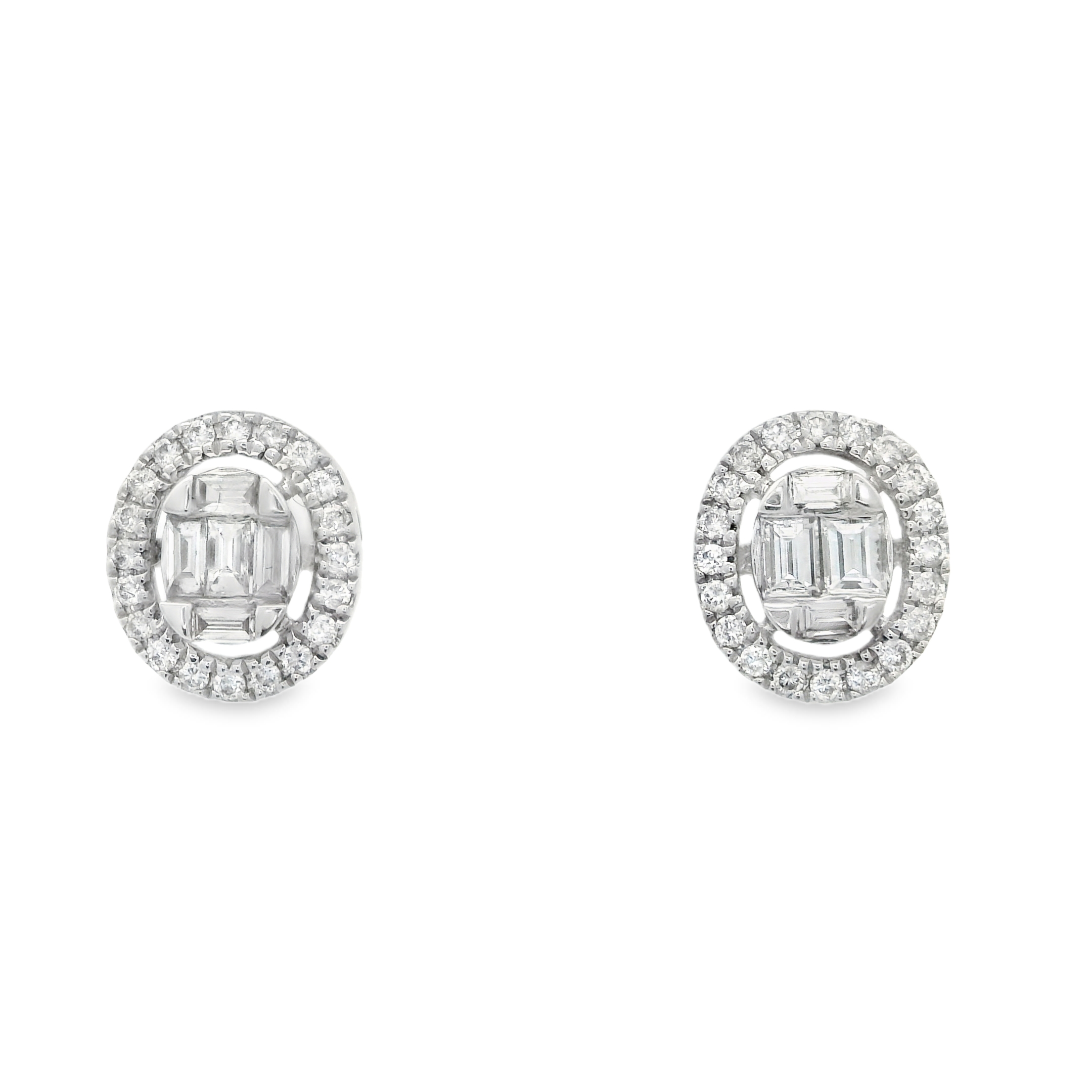OVAL DIAMOND STUDS