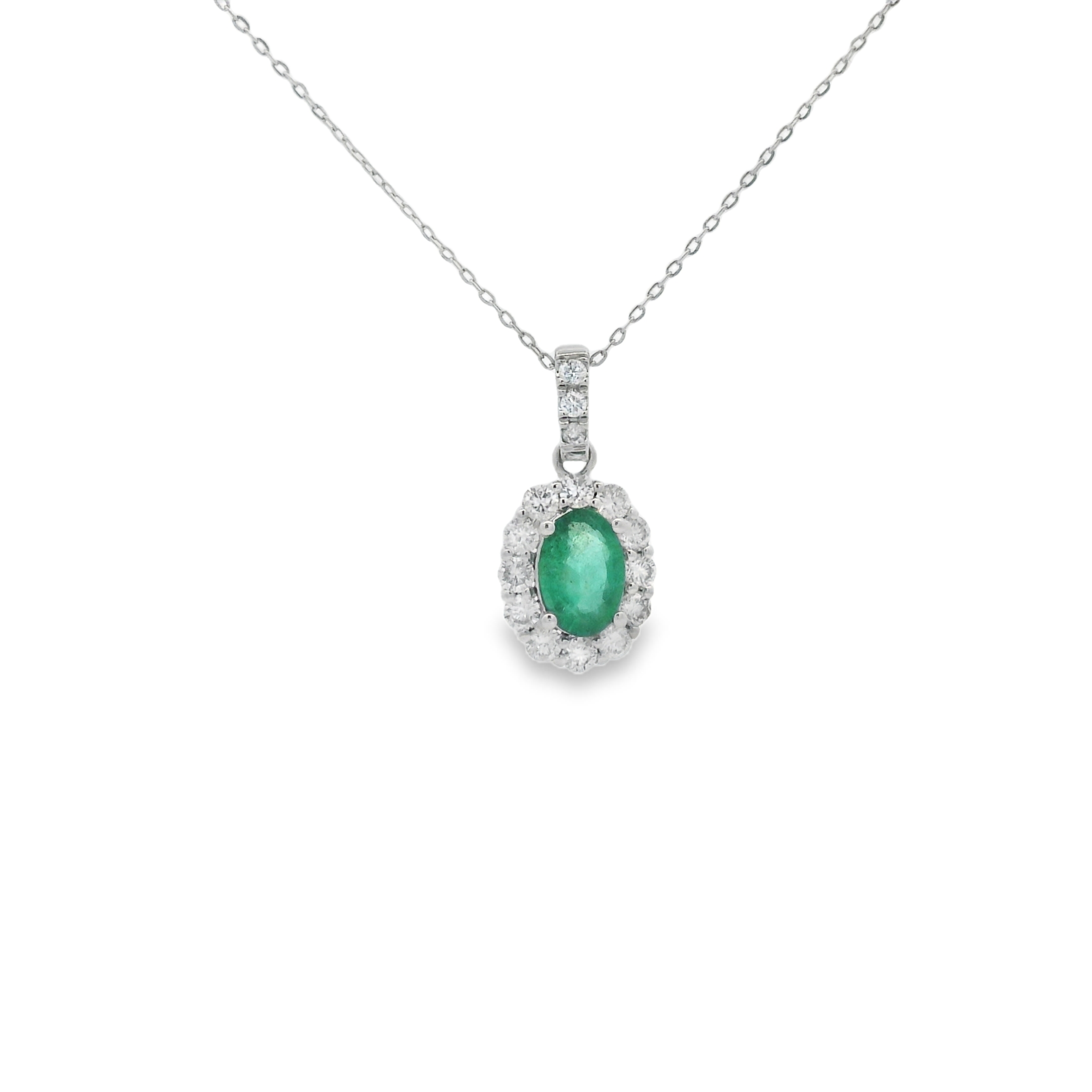 OVAL EMERALD PENDANT
