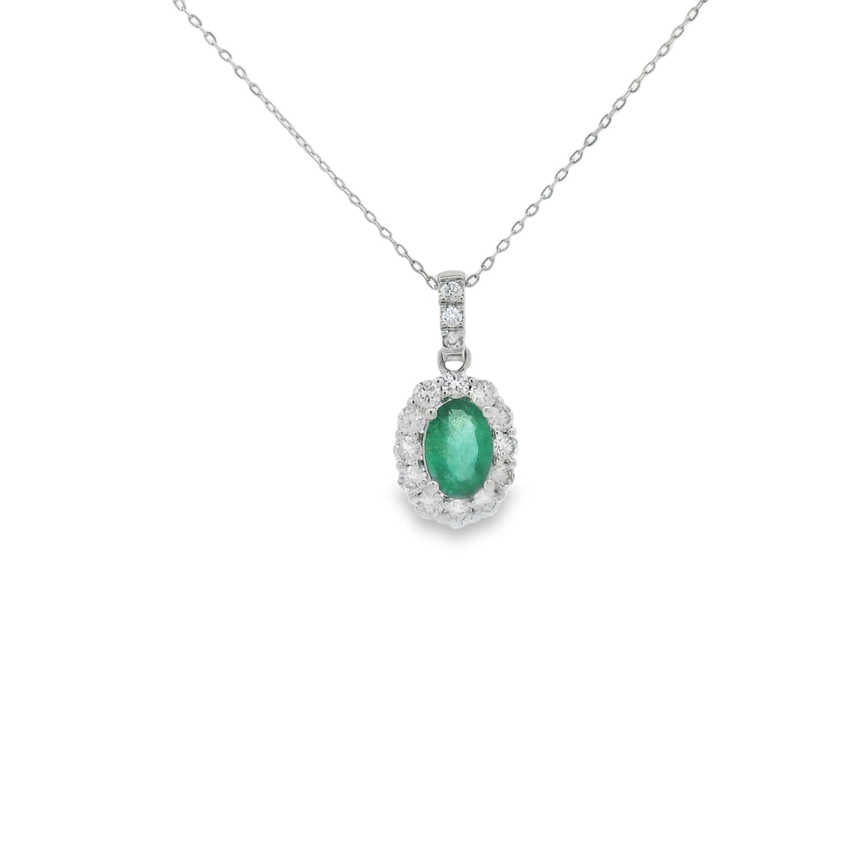OVAL EMERALD PENDANT