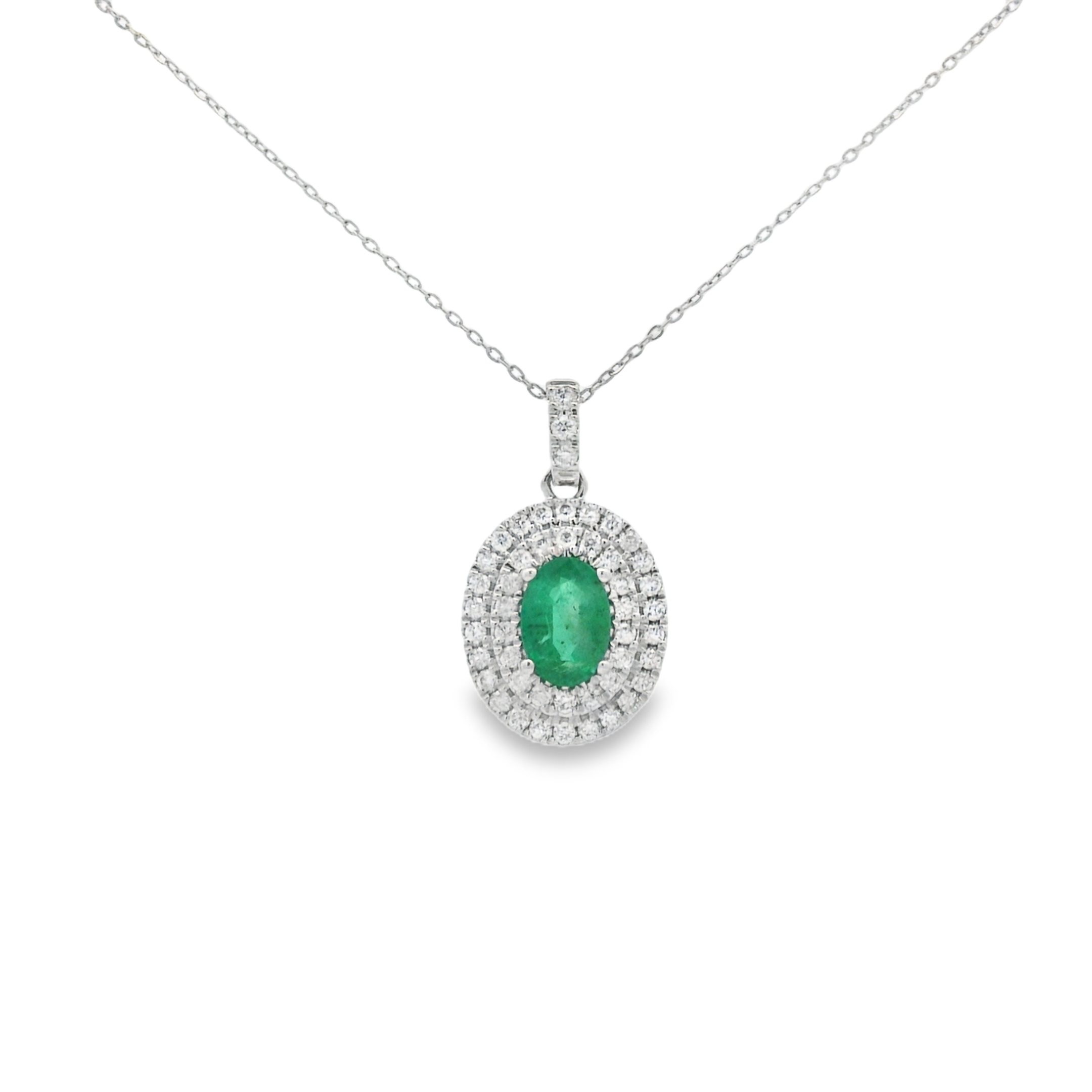 OVAL EMERALD PENDANT