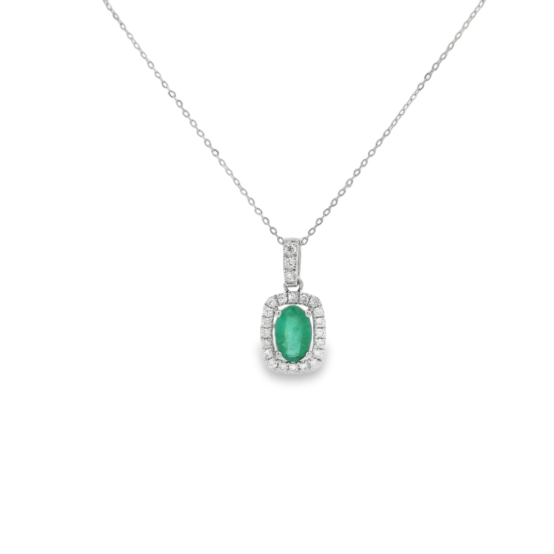 OVAL EMERALD PENDANT