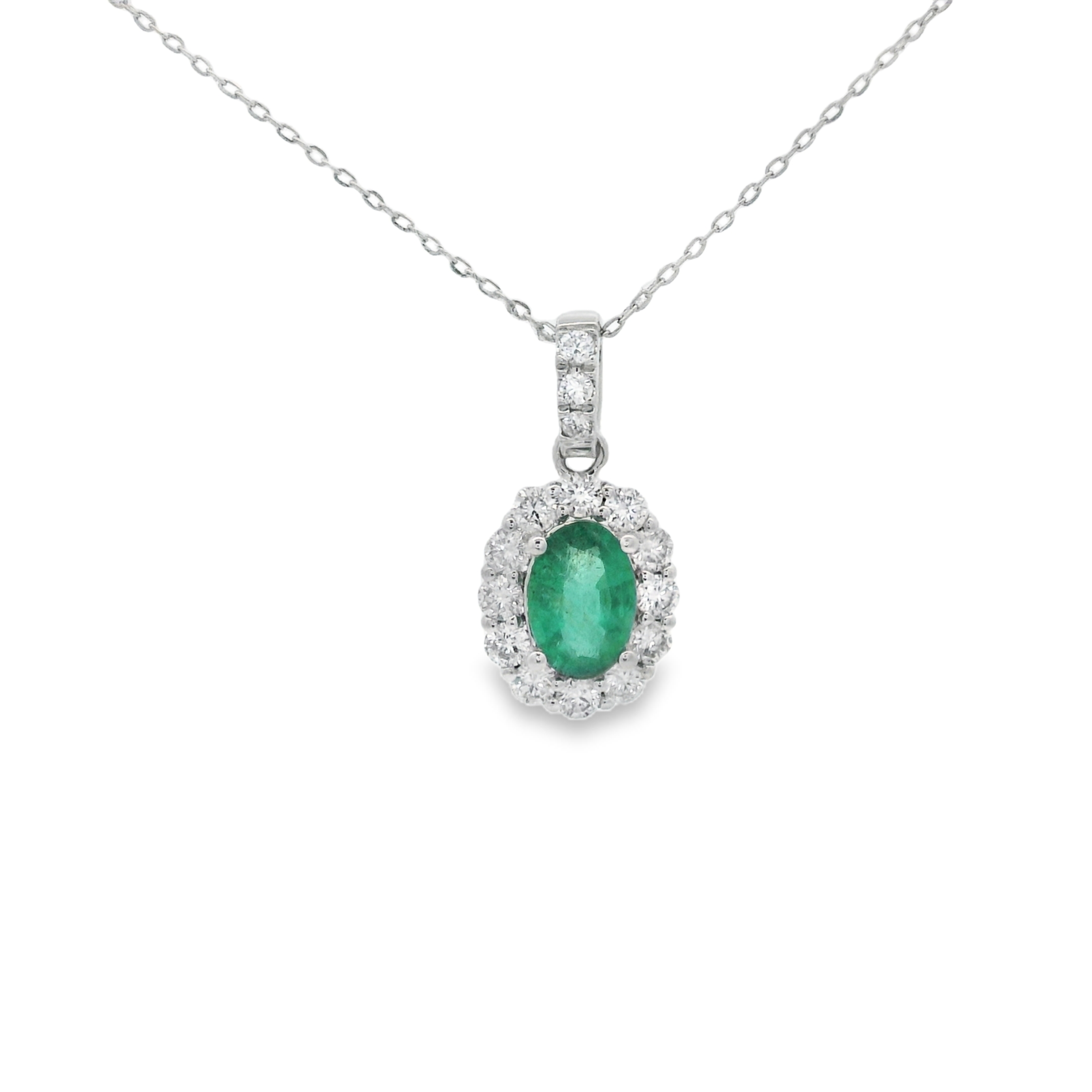 OVAL EMERALD PENDANT
