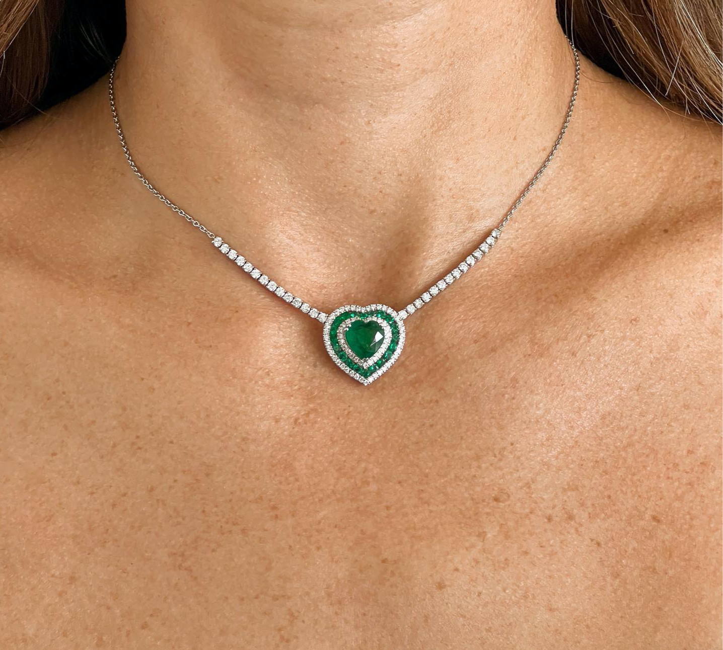 EMERALD HEART CHOKER