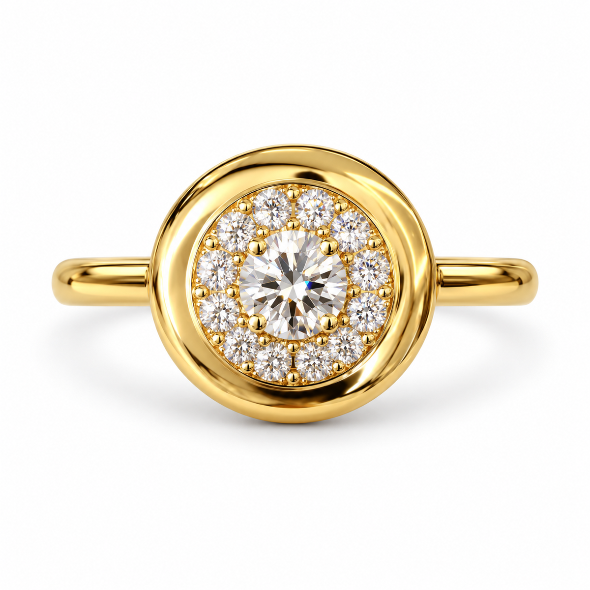 LARGE SOLENE DIAMOND RING