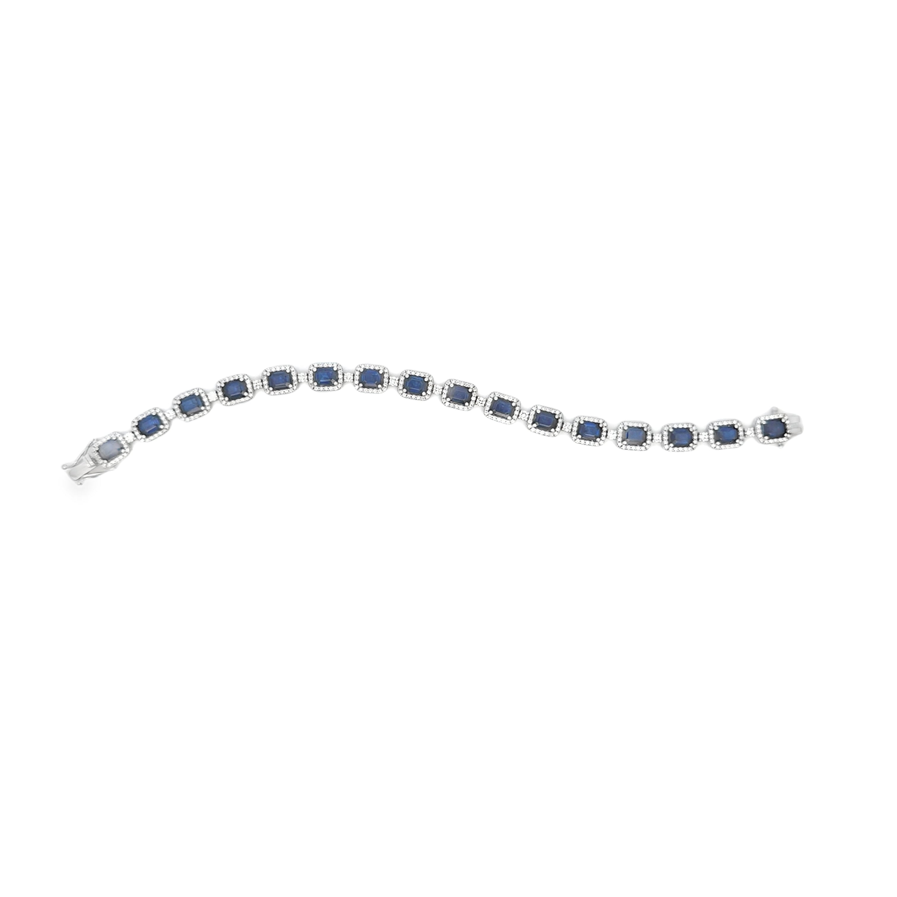 SAPPHIRE AND DIAMOND BRACELET