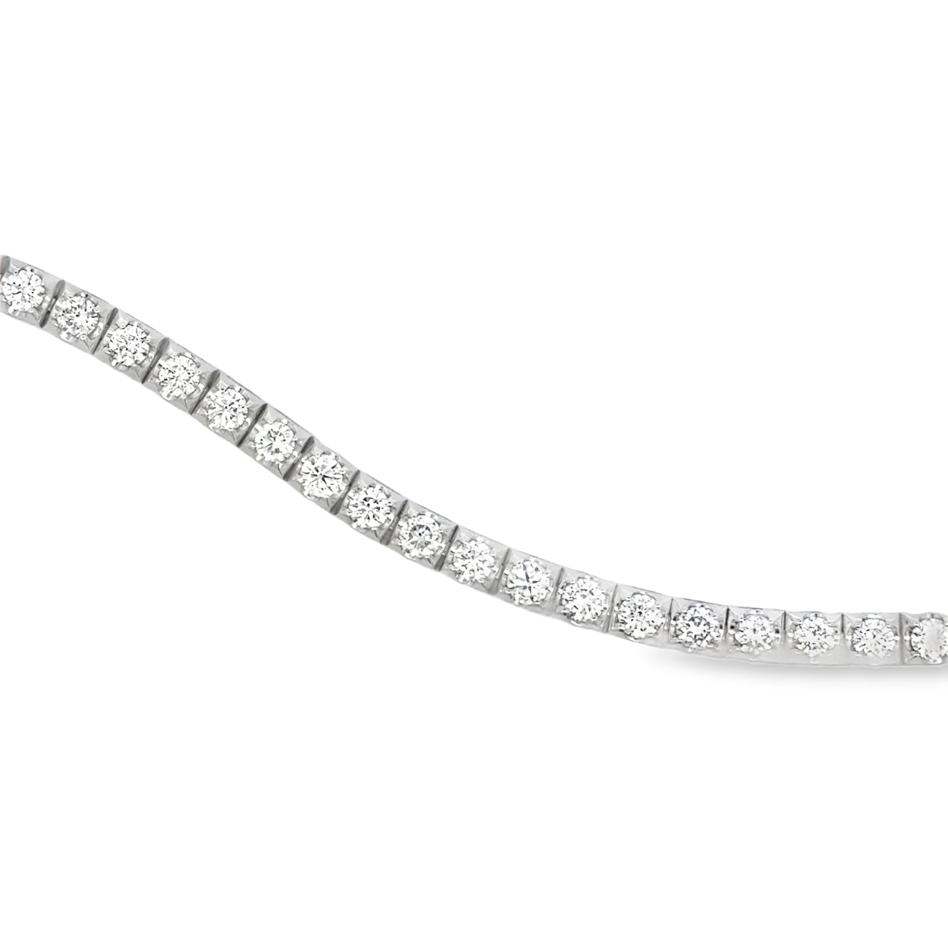 TENNIS BRACELET ROUND WHITE GOLD