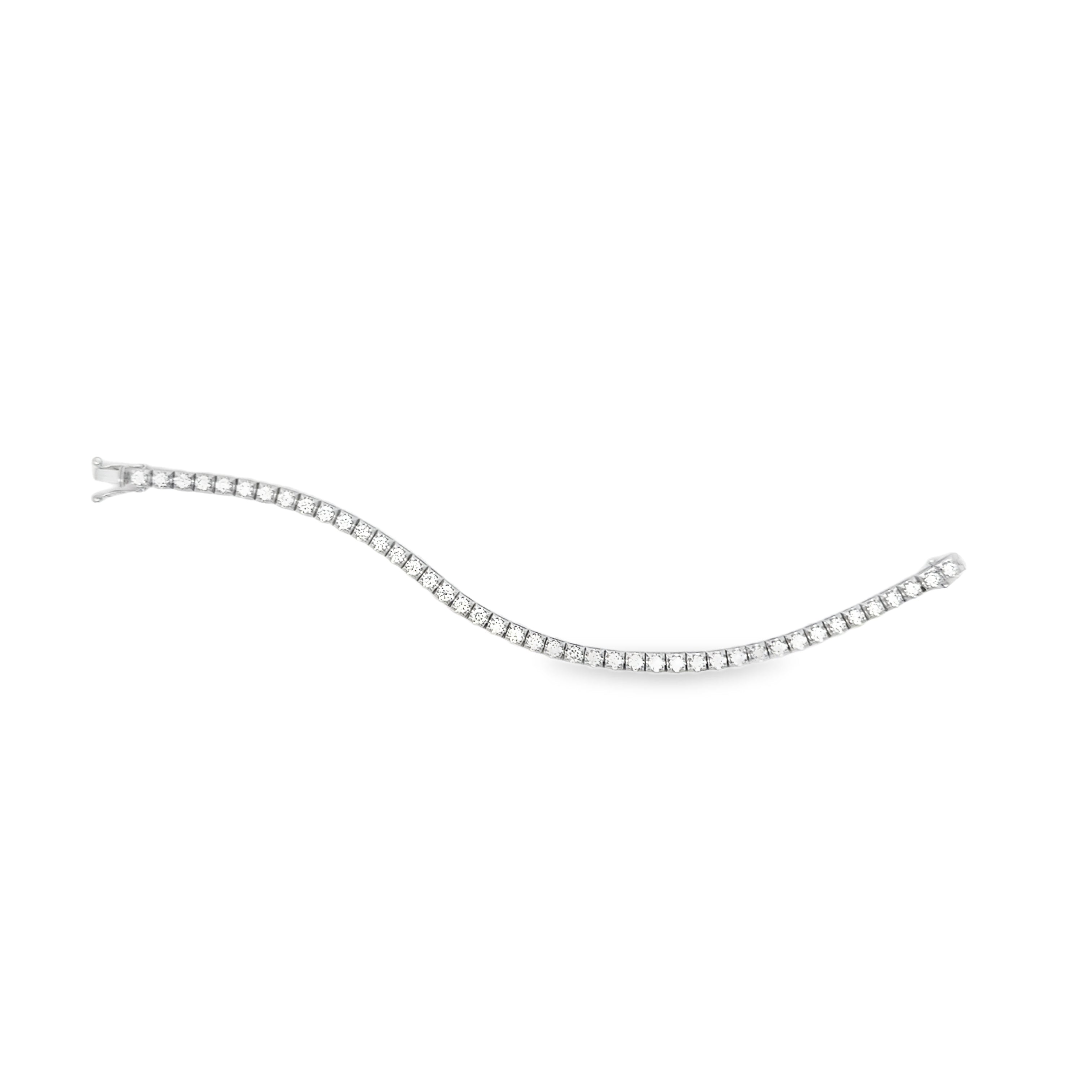 TENNIS BRACELET ROUND WHITE GOLD