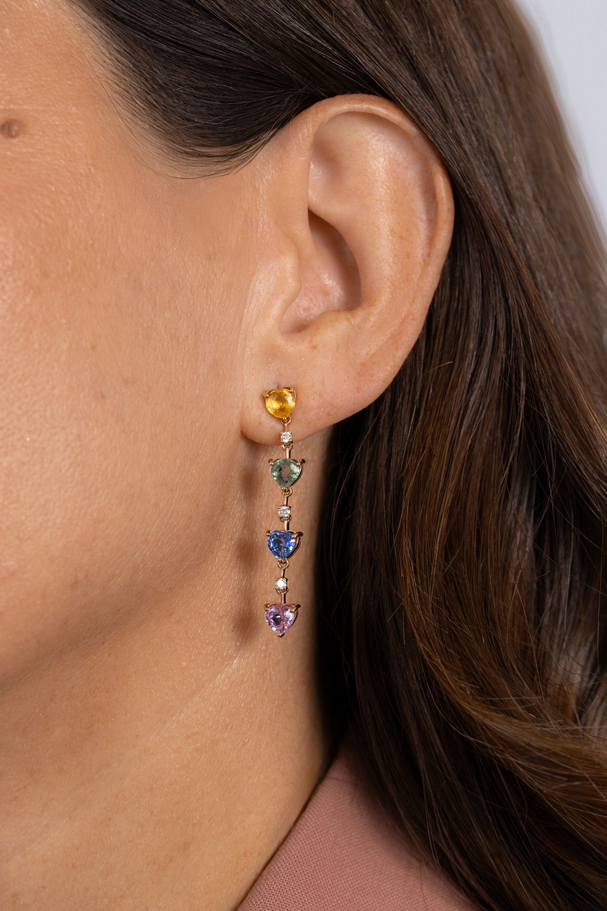 HEARTED-SAPPHIRES EARRINGS