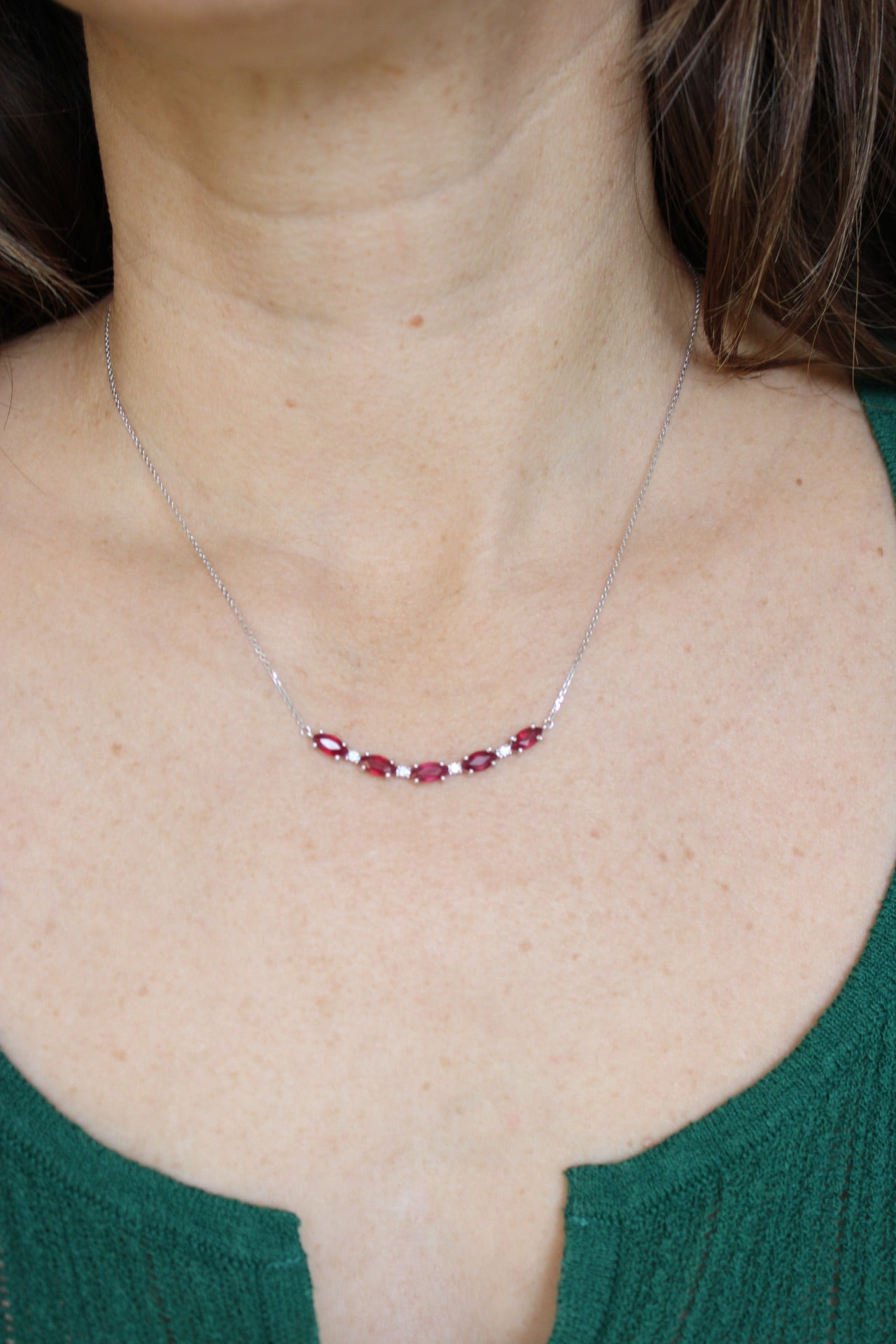 RUBY PENDANT NECKLACE