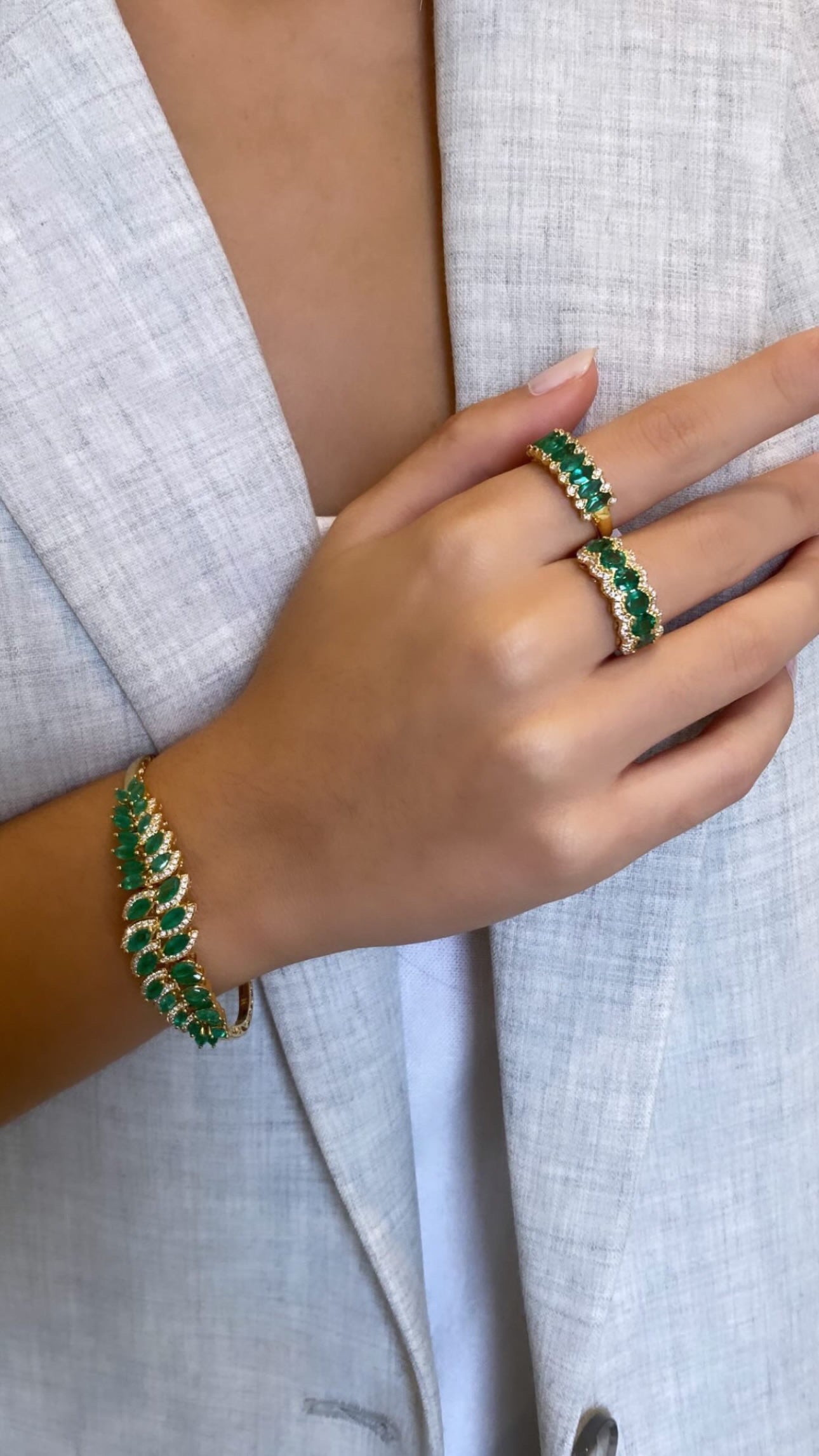 EMERALD LEAVE CUFF