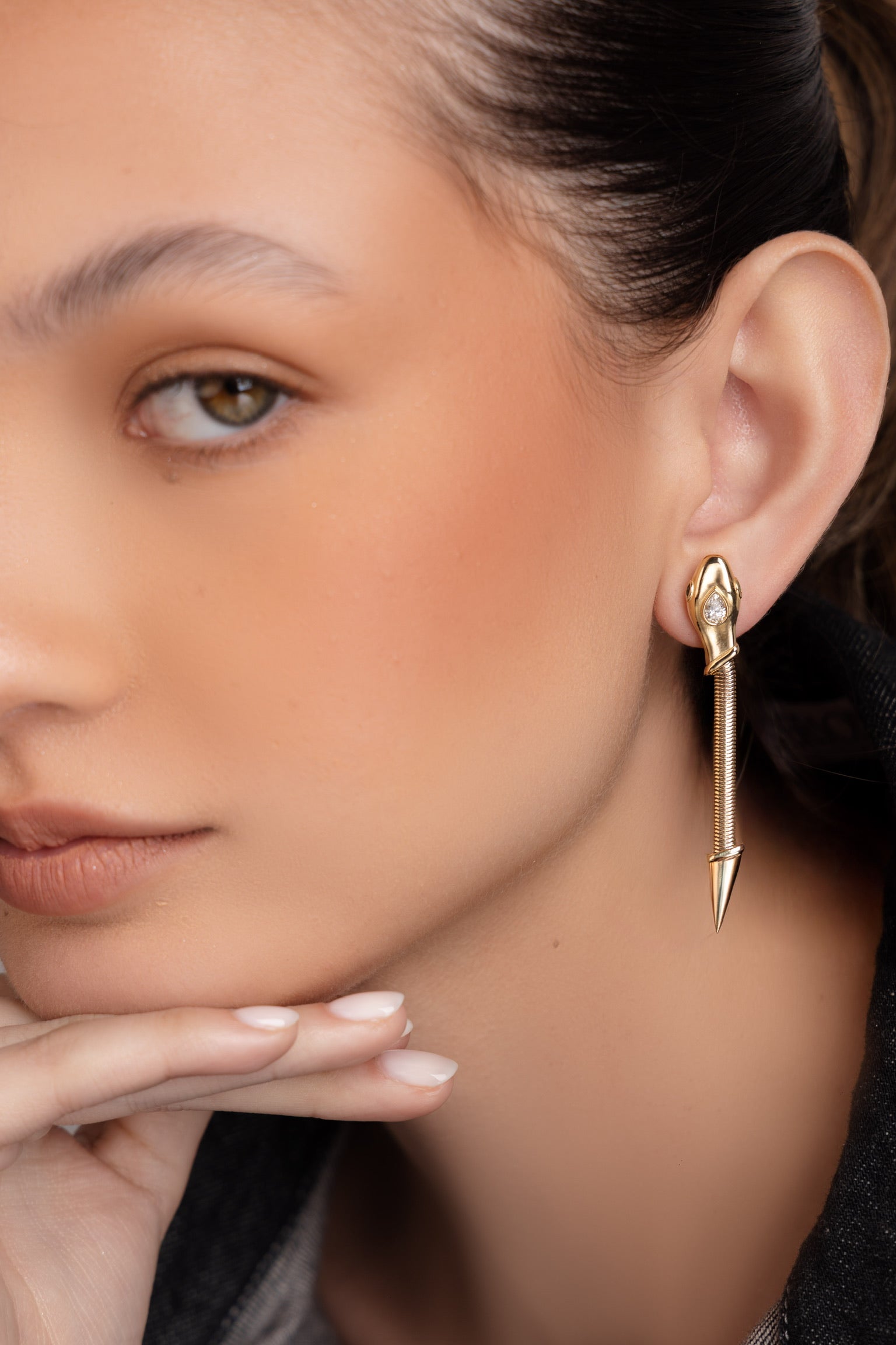 SNAKE DANGLE EARRINGS