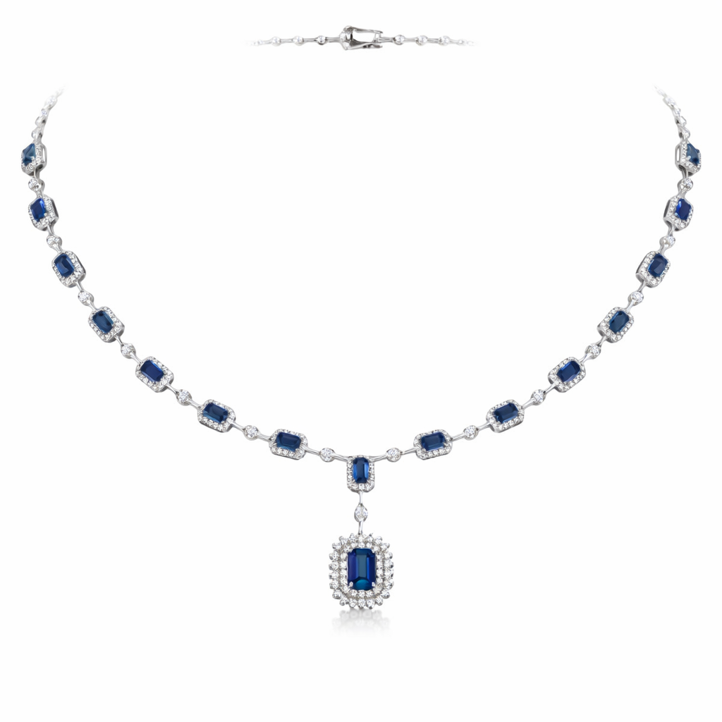 CROWN JEWEL DROP NECKLACE
